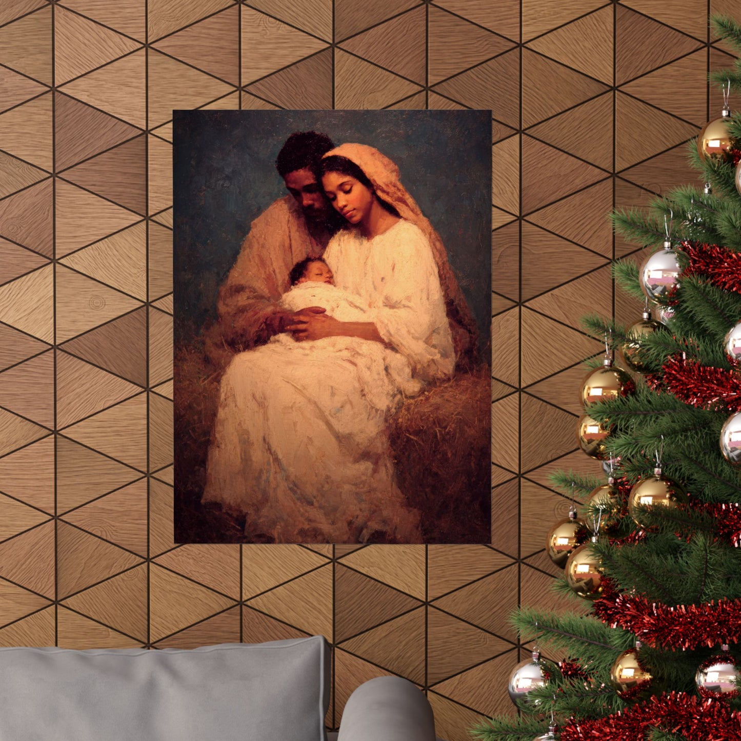 Love Made Visible in the Holy Family - Sanctified Souls Print - Multiple Sizes - Premium Matte Vertical Posters