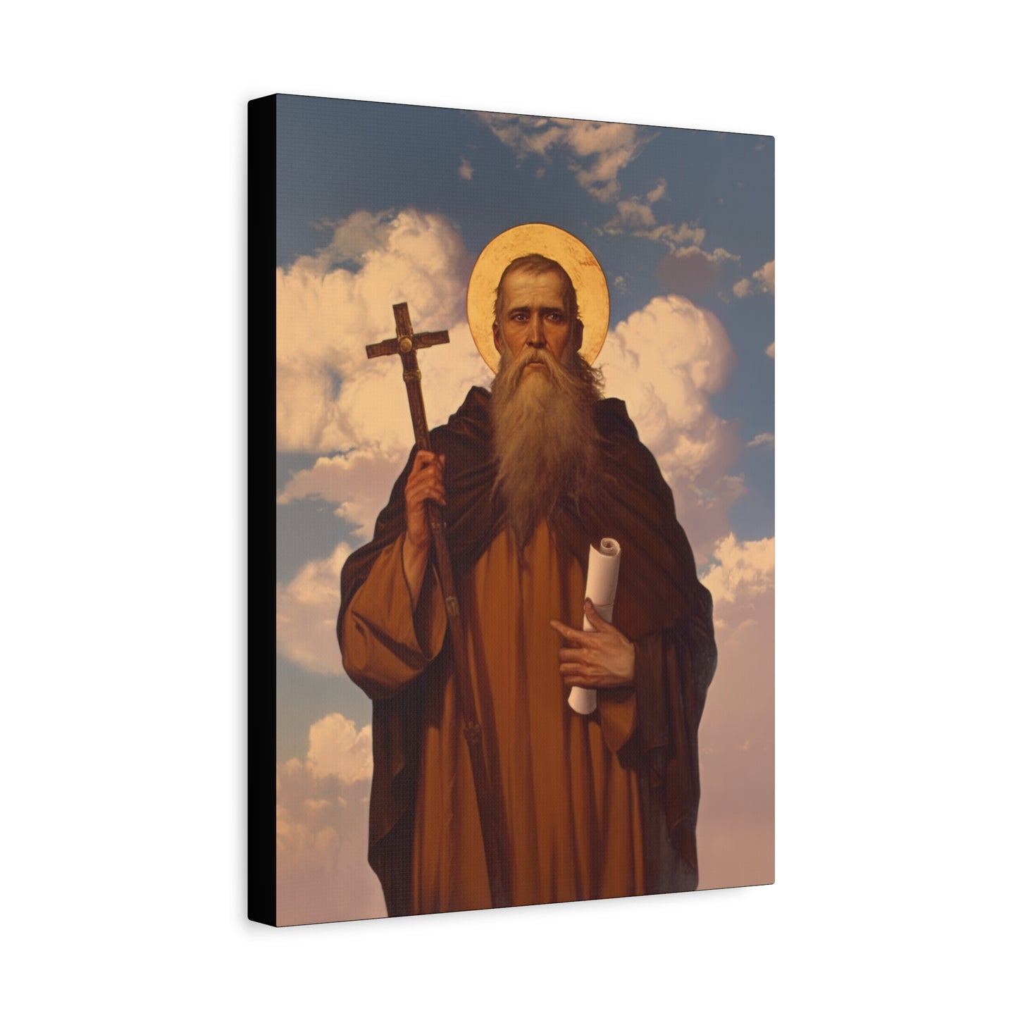 Saint Joannicus the Great / Loannikios of Mount Olympus - Gallery Wrapped Canvas - Print - Religious Art for your Home - Catholic Art Print
