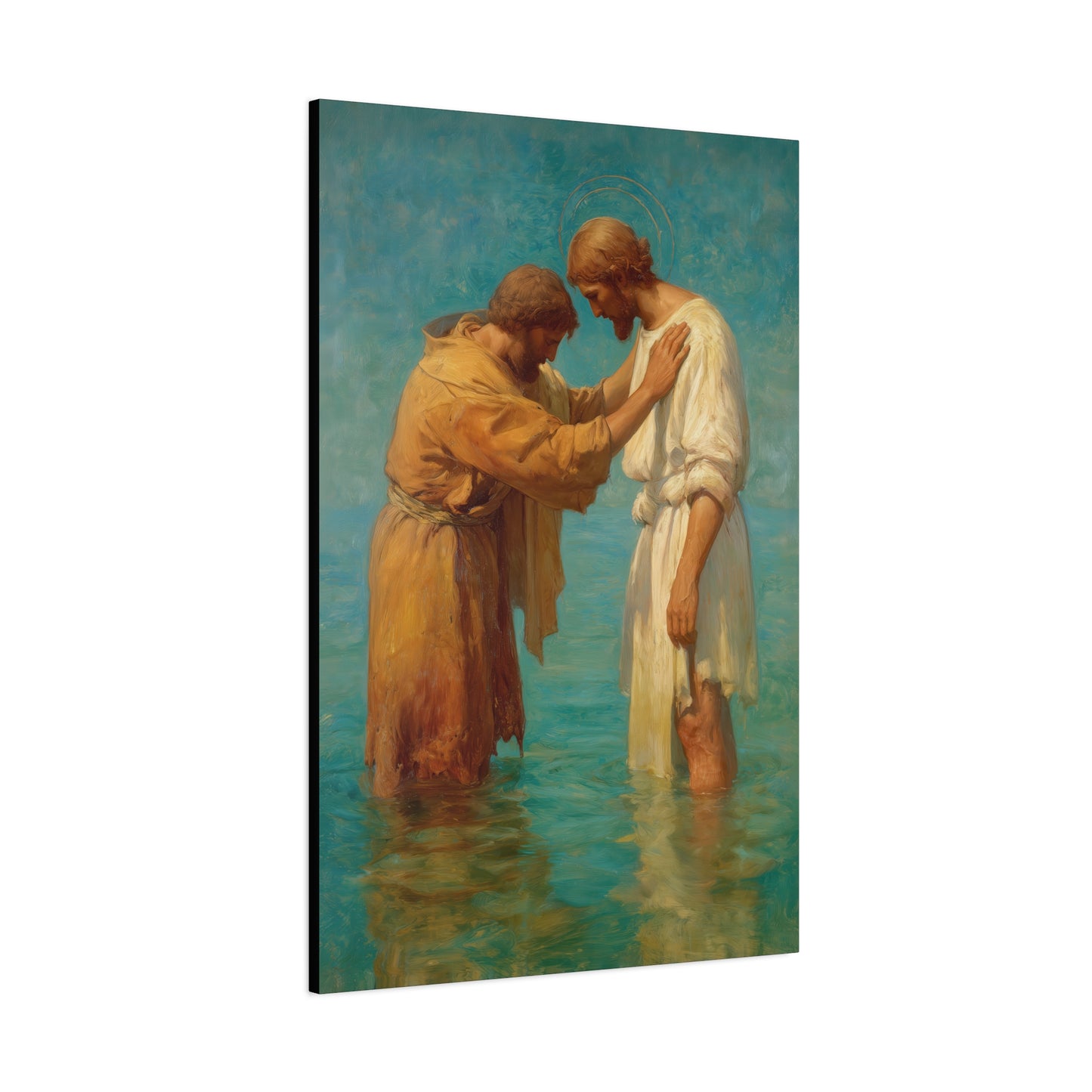 Saint John the Baptist, Servant of the Dawn - Museum Wrapped Canvas - Print - Religious Art for your Home - Christian print - Prayer Room