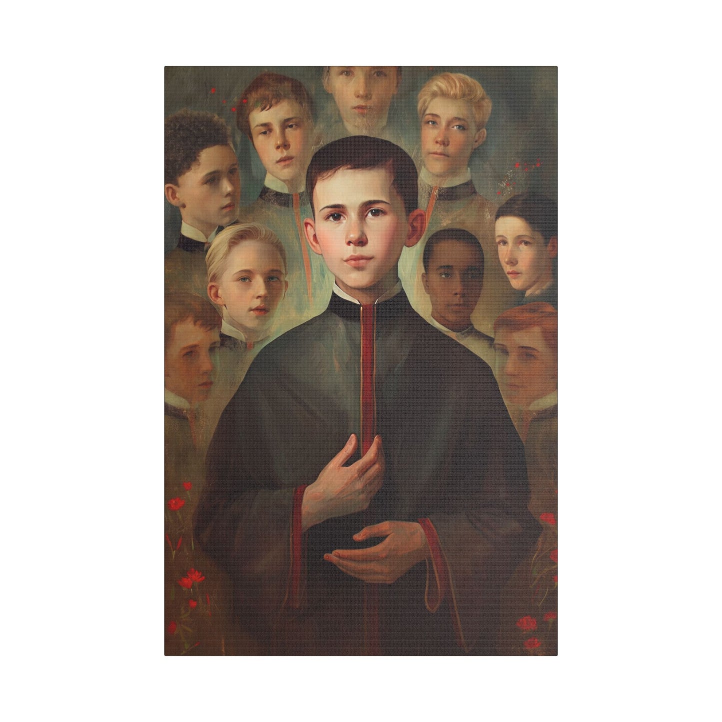 Saint John Berchmans Canvas Print - Multiple Sizes - Catholic Home art - Museum Wrapped Canvas - Sanctified Souls Print