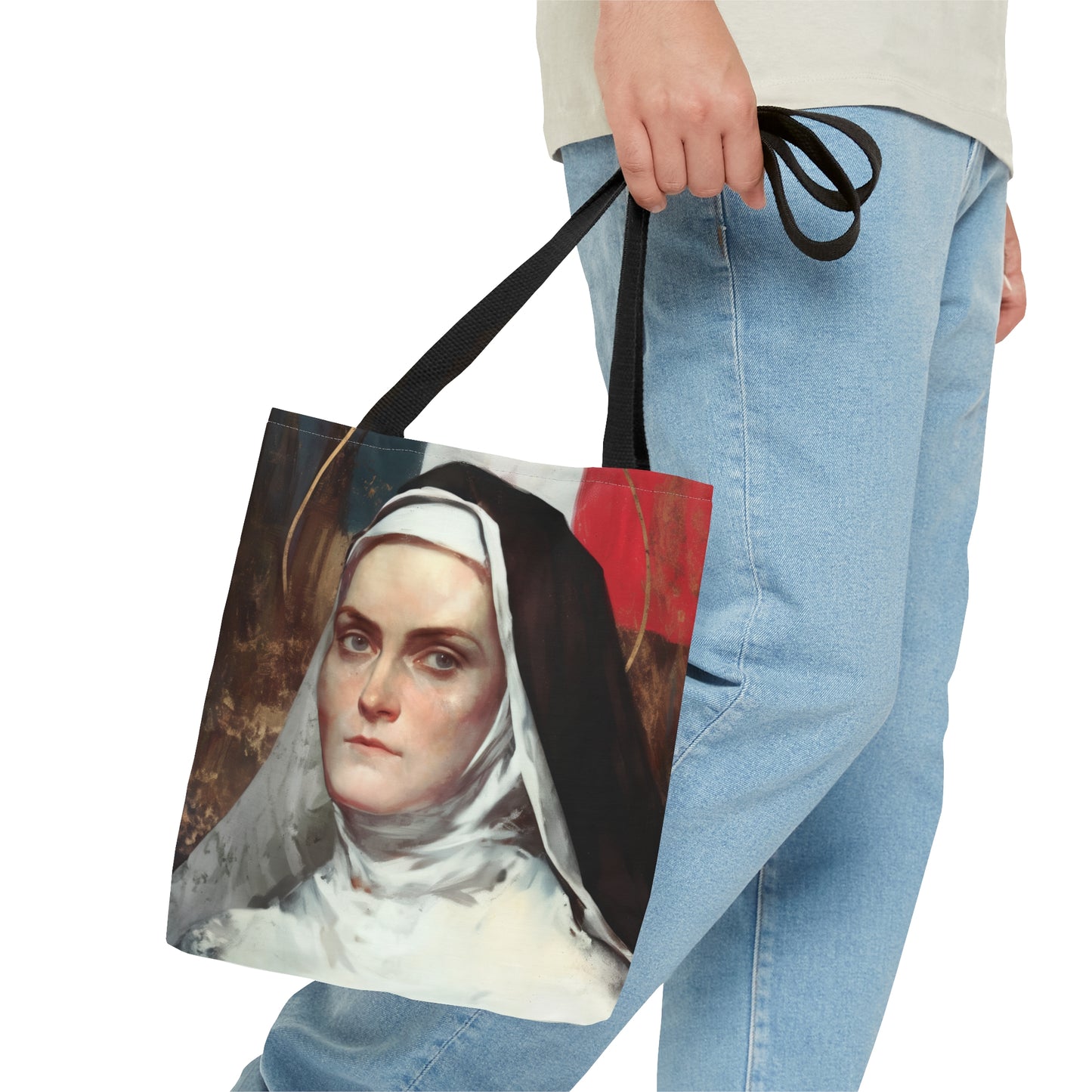 Saint Jeanne-Antide Thouret Tote Bag - Large Medium Small Faith Art Bag - Catholic Faith Purse - Religious - Prayer Bag - Devotional Purse