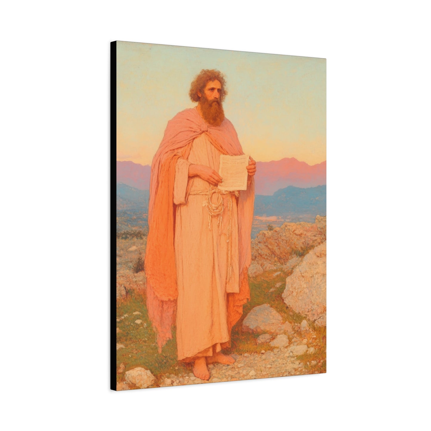 Obadiah - Keeper of the Lord's Warning and Mercy - Gallery Wrapped Canvas - Print - Religious Art for your Home - Catholic Art