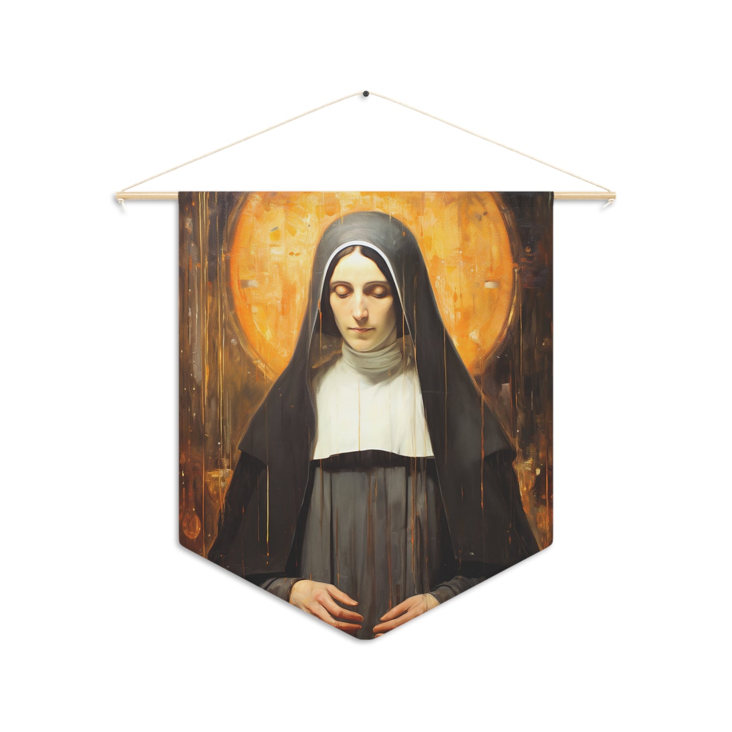 Saint Alice Wall Banner / Wall Hanging - Unique Religious Art for your home - Prayer room - Catholic Home Art - 18" x 21"