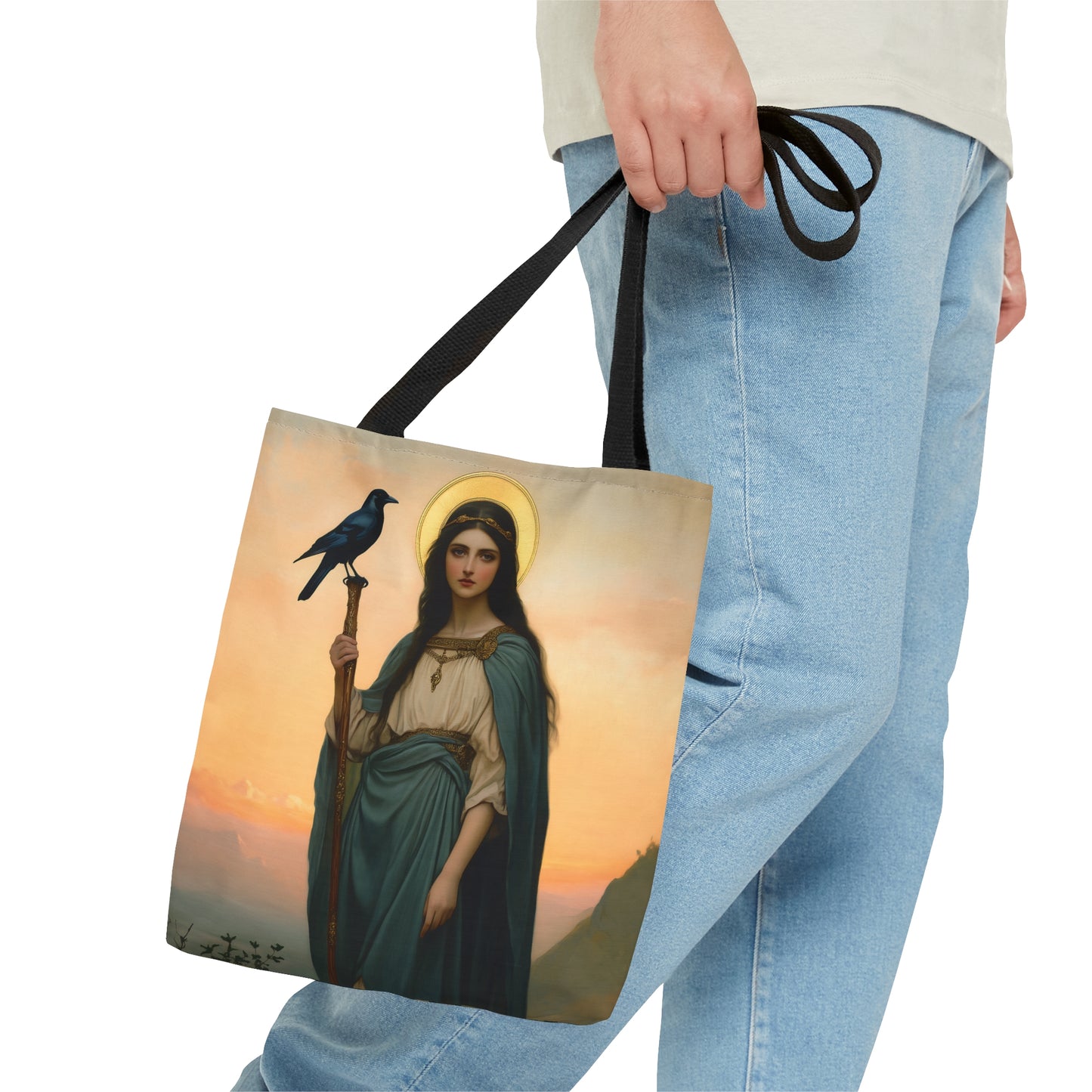 Saint Oda Tote Bag - Large Medium Small Faith Art Bag - Catholic Faith Purse - Religious - Prayer Bag - Devotional Purse
