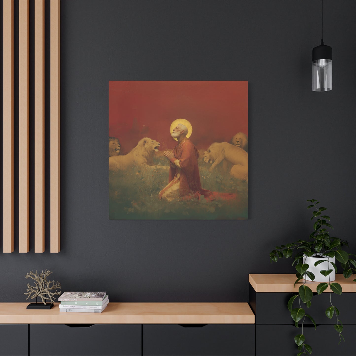 Saint Ignatius of Antioch -  Museum Wrapped Canvas - Sanctified Souls Print - Religious Art for your Home - Catholic Patron Saint Art