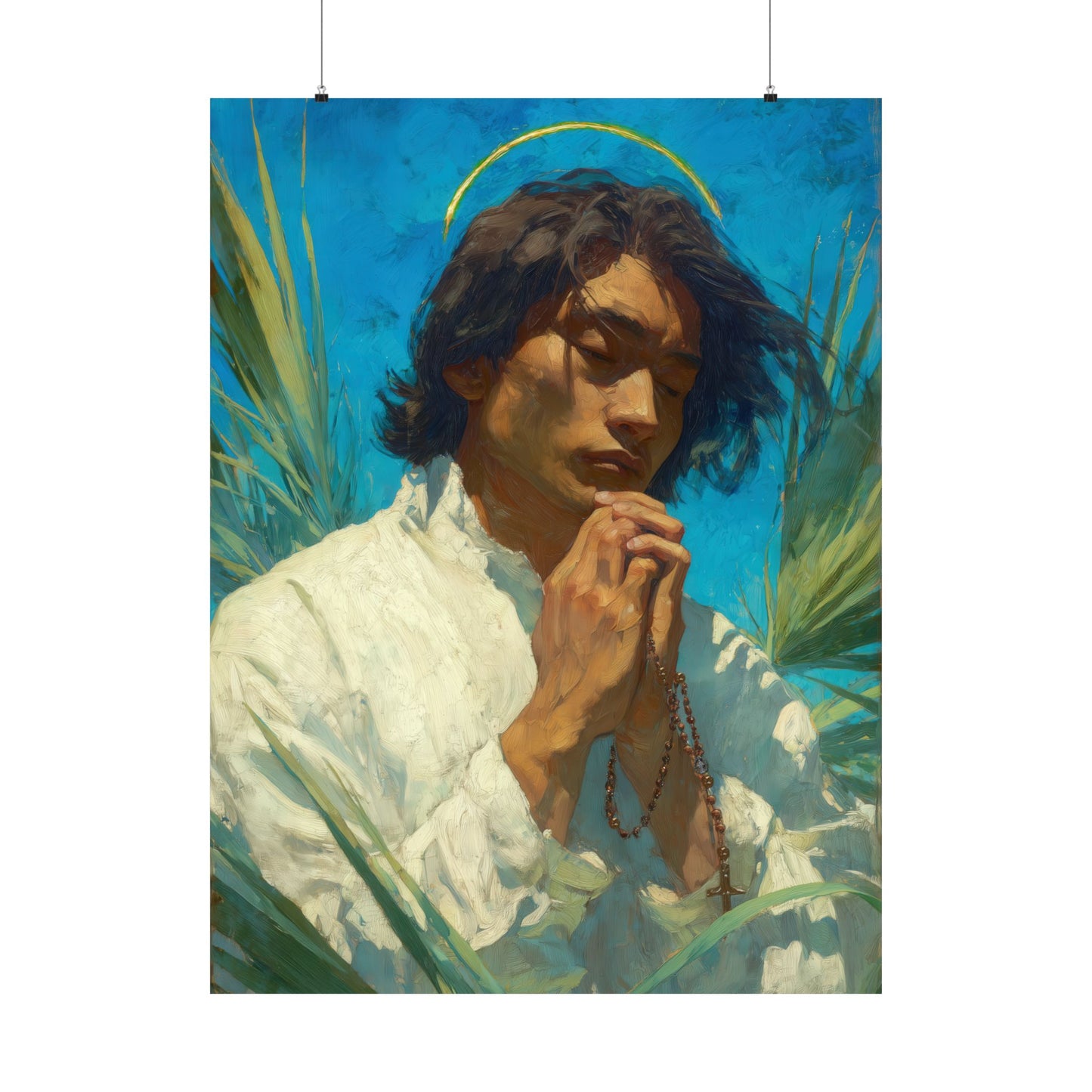 Saint Lorenzo Ruiz -  Catholic Art - Multiple Sizes - Premium Posters - Catholic Art - Christian Home - Catholic Saint Art