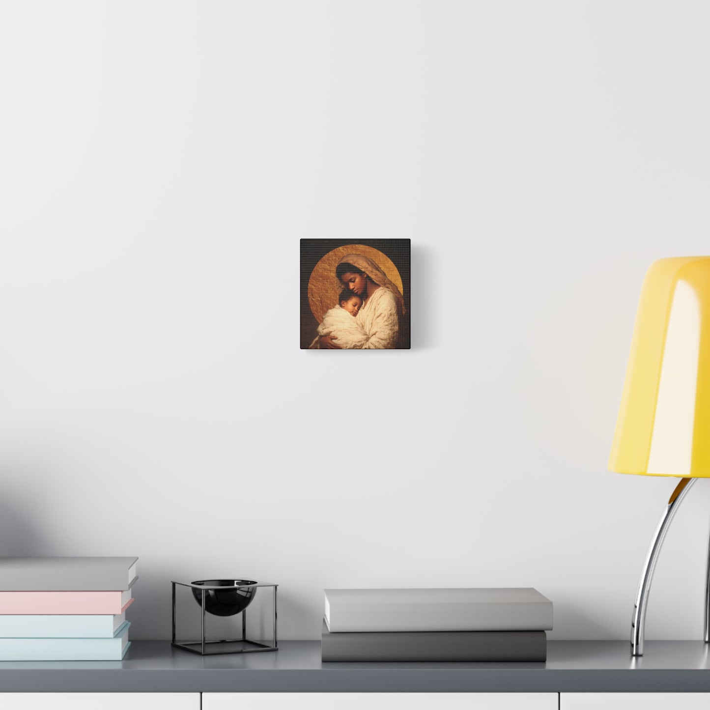 Our Lady of the Manger - Mother Mary and the Christ Child - Gallery Wrapped Canvas - Print - Religious Art for your Home - Catholic