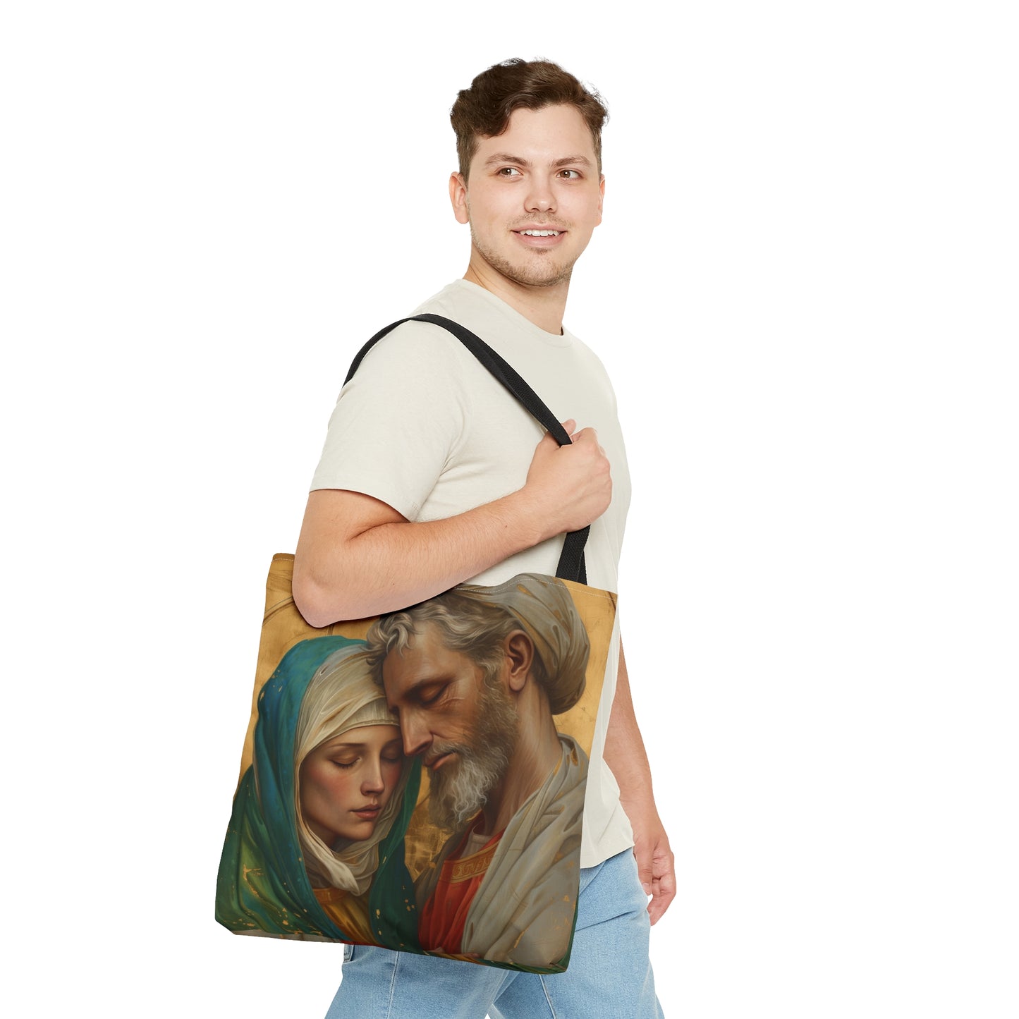 Saints Peter and Fevronia of Murom Tote Bag - Purse - Three sizes - Large Medium Small Bag - Catholic faith carry-all purse - Double Sided