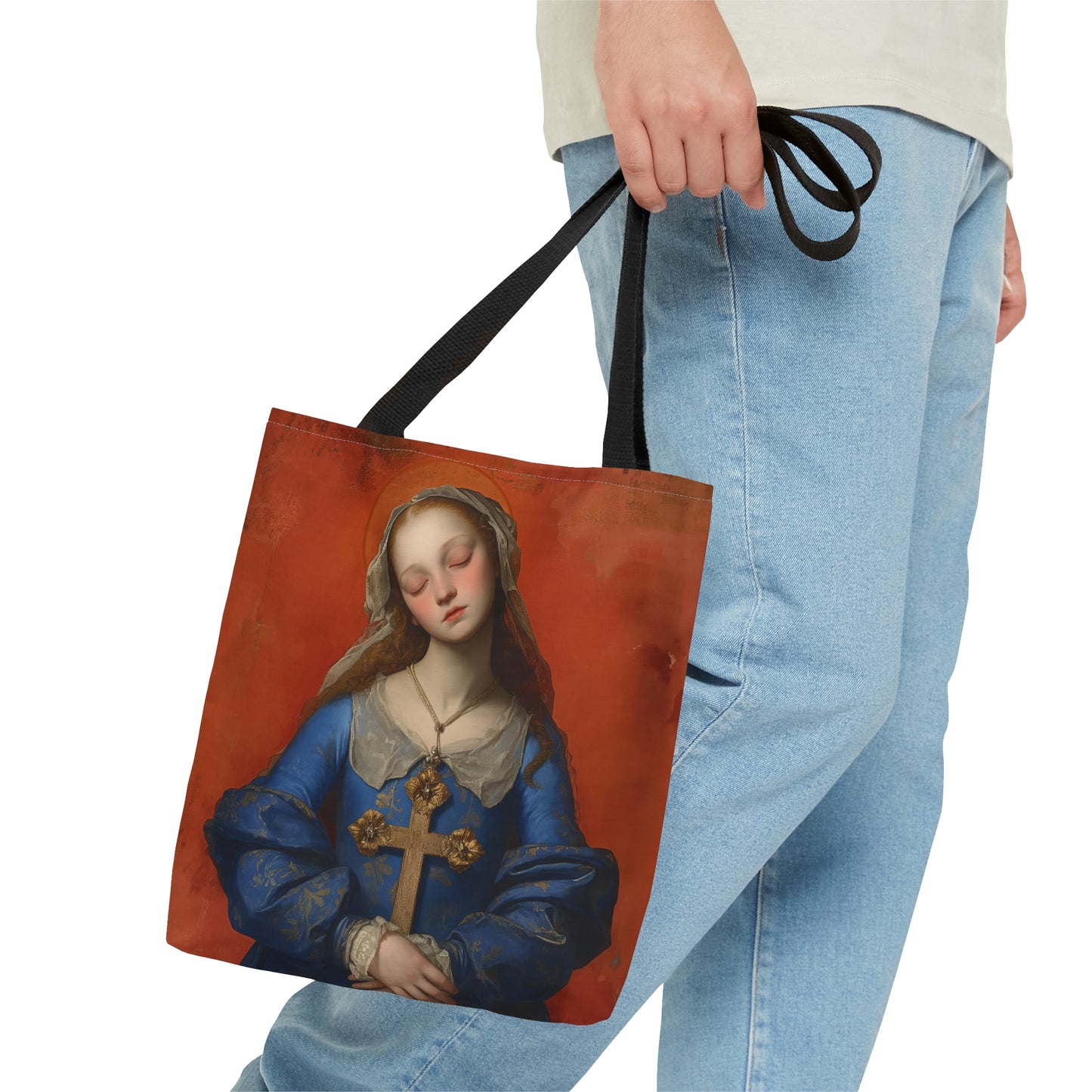 Saint Philomena of San Severino Tote Bag - Large Medium Small Faith Art Bag - Catholic Faith Purse - Religious Carry All Reusable Tote Bag