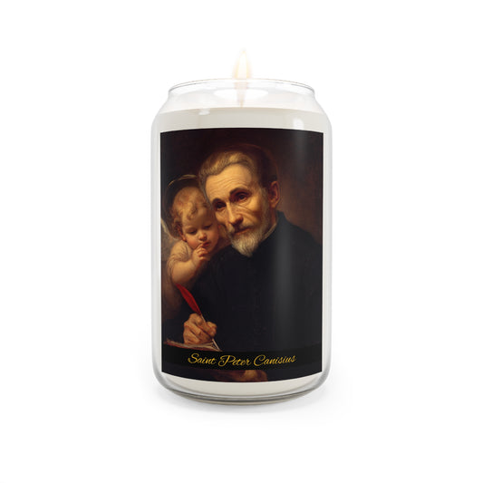 Saint Peter Canisius - Scented Prayer Candle, 13.75oz - Tall Size - Religious Prayer Candle