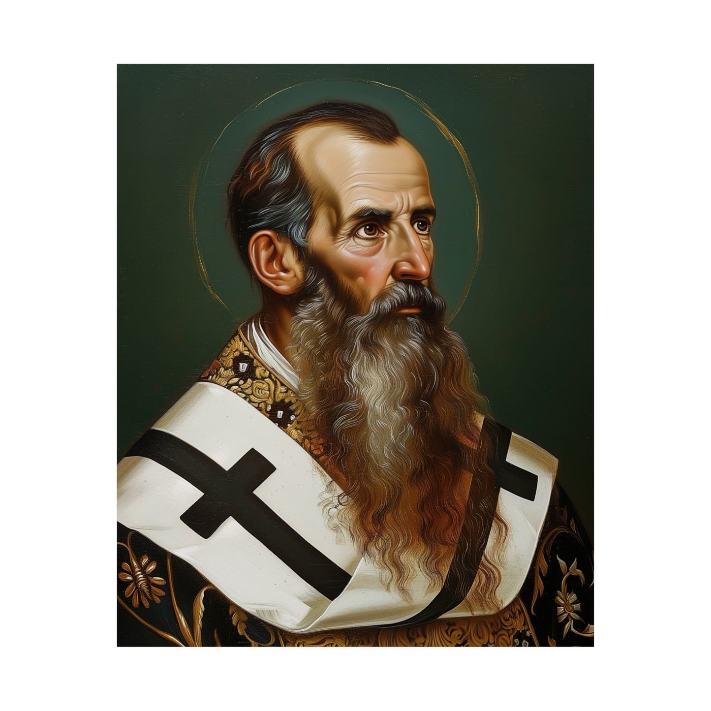 Saint Basil the Great  - Sanctified Souls Print - Multiple Sizes - Premium Matte Vertical Posters