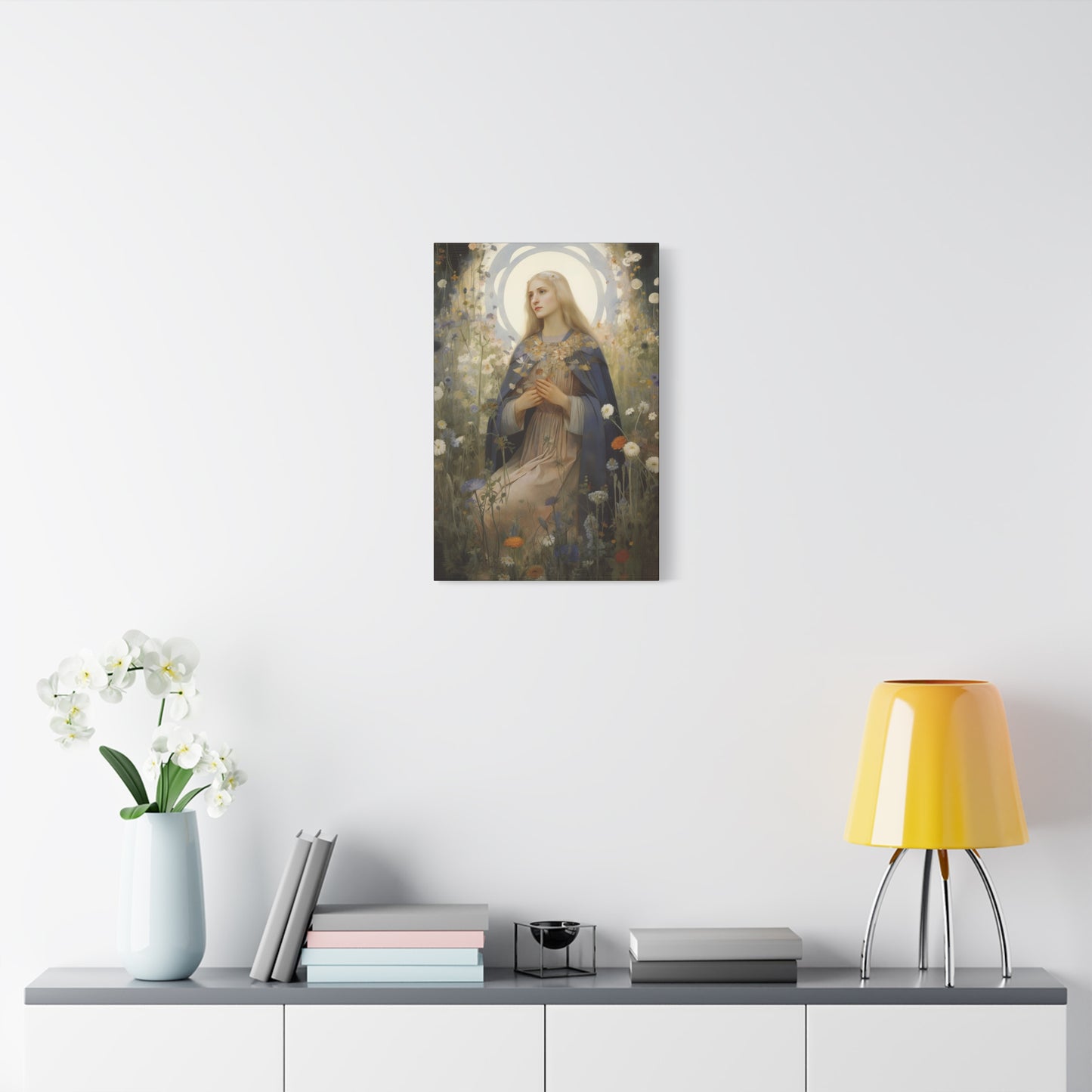 Saint Hildegard of Bingen - Museum Wrapped Canvas - Sanctified Souls Print - Religious Art for your Home