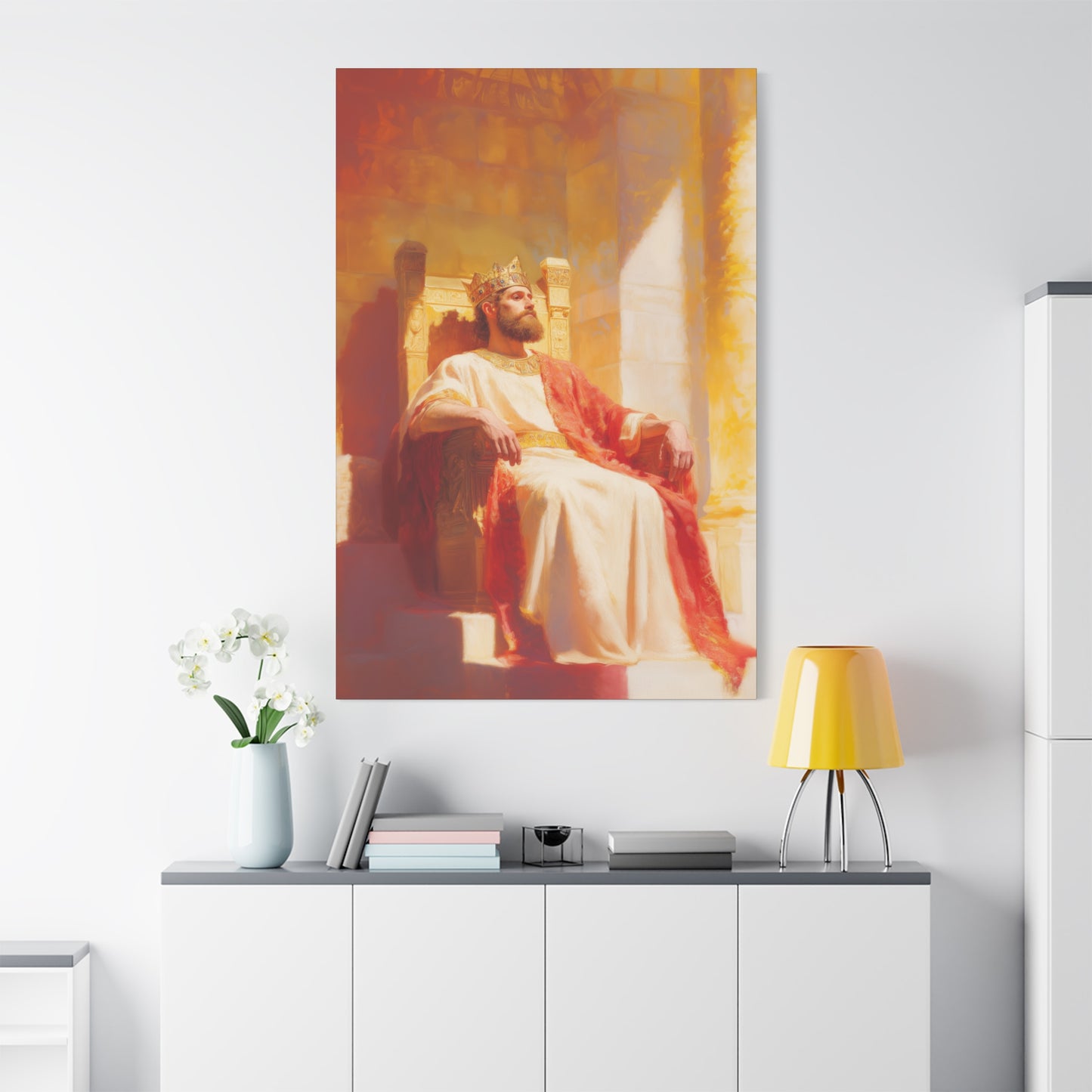 King Solomon: Keeper of God's Understanding - Gallery Wrapped Canvas - Print - Religious Art for your Home - Catholic Art