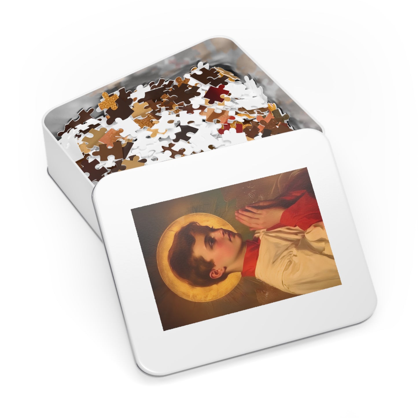 Saint Dominic Savio - Puzzle and Keepsake Tin - Religious (30, 110, 252, 500,1000) - Religious Puzzle - Gifts for Catholic Families