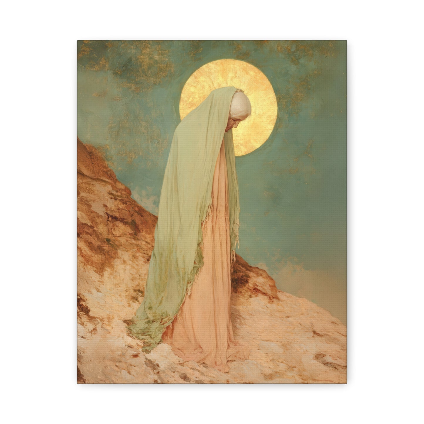 Saint Melania the Elder - Desert Mother - Gallery Wrapped Canvas - Print - Religious Art for your Home - Catholic Art Print