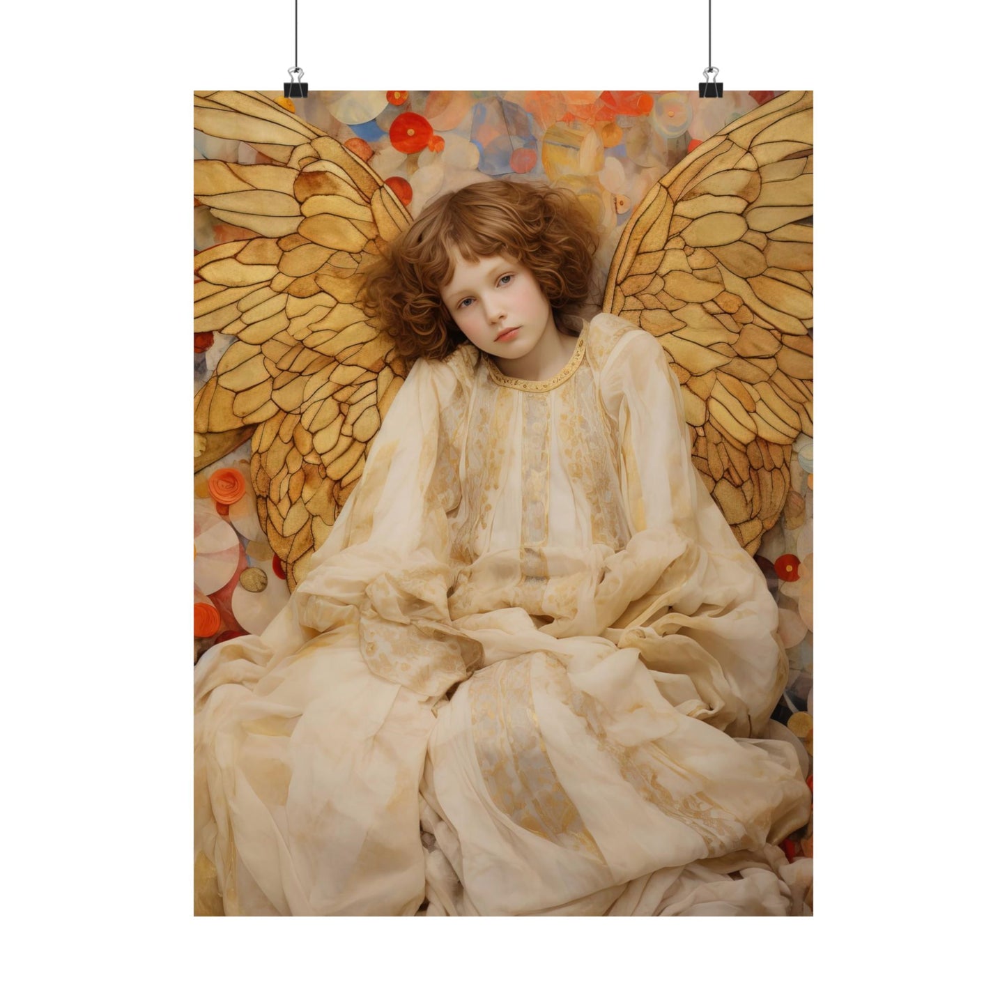 Guiding Light - Sanctified Souls Print - Multiple Sizes - Premium Matte Vertical Poster - Guardian Angel