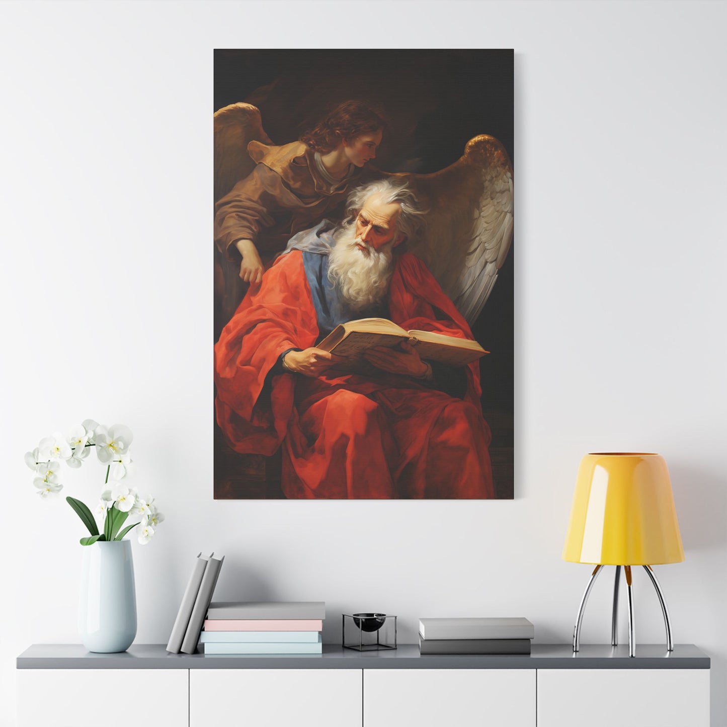 Saint Matthew the Apostle - Museum Wrapped Canvas - Sanctified Souls Print - Religious Art for your Home