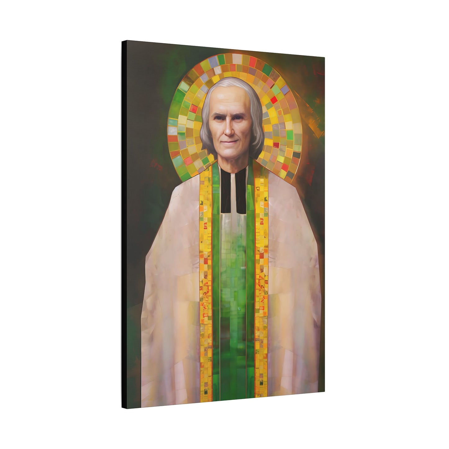 Saint John Vianney Canvas Print - Multiple Sizes - Catholic Home art - Museum Wrapped Canvas - Sanctified Souls Print