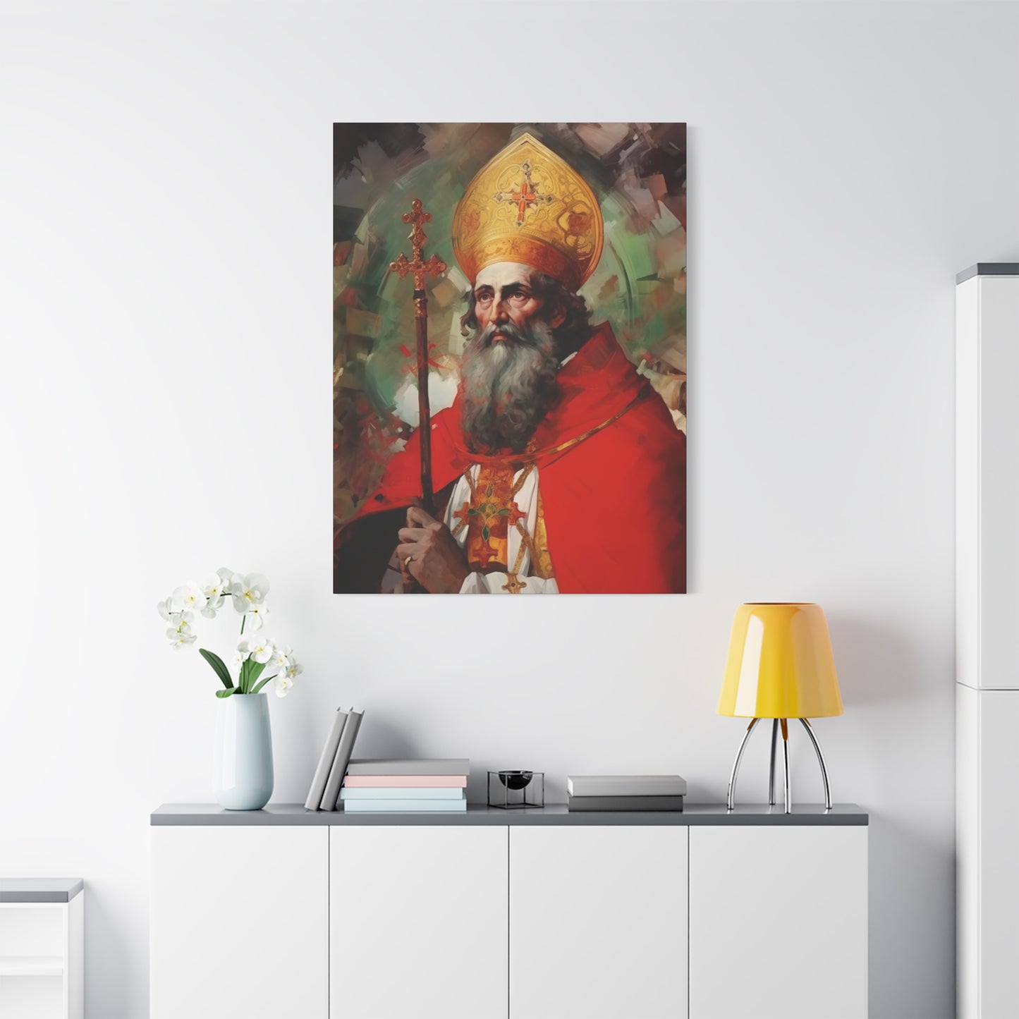 Saint Eusebius of Vercelli Canvas Print - Multiple Sizes - Catholic Home art - Museum Wrapped Canvas - Sanctified Souls Print