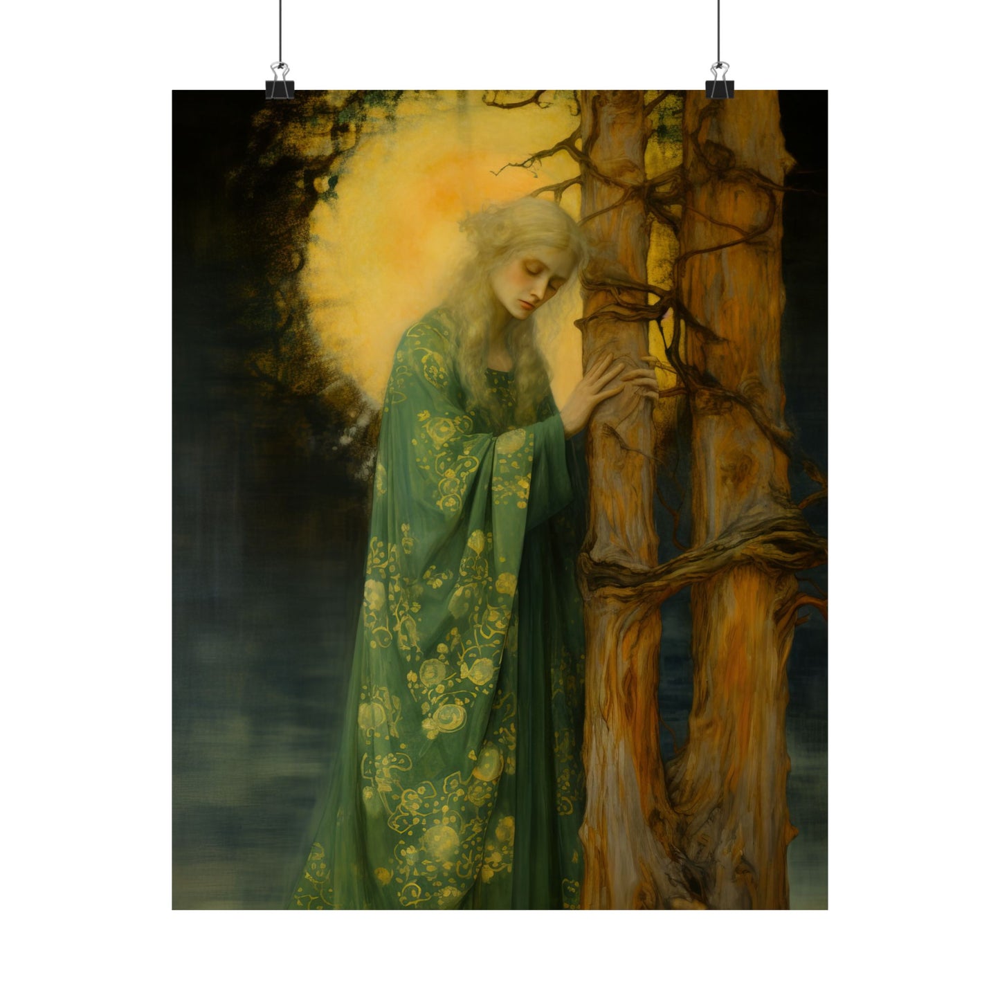 Saint Afra - Sanctified Souls Print - Multiple Sizes - Premium Matte Vertical Posters - Catholic Art - Religious Poster