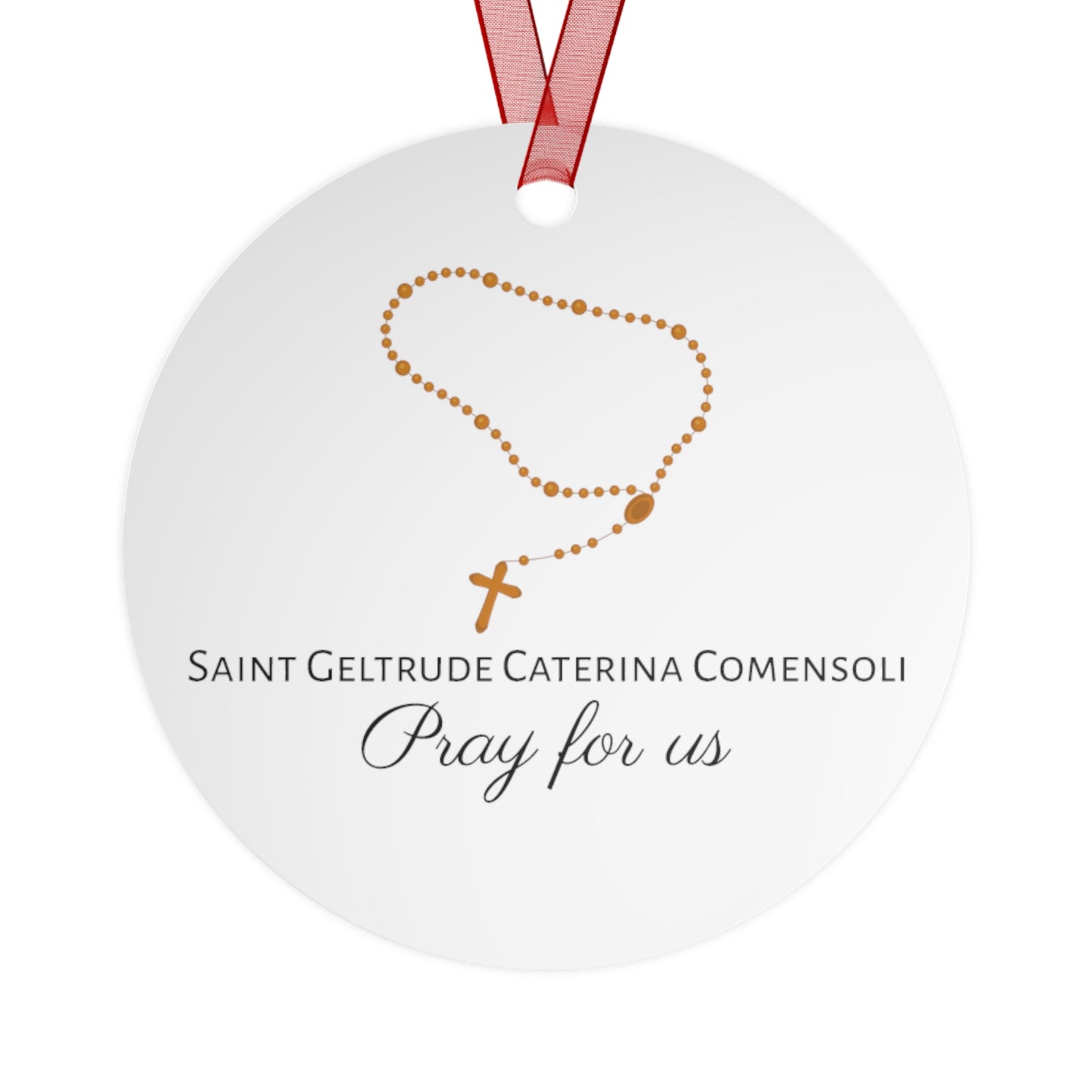 Saint Geltrude Caterina Comensoli - Metal Ornament - Religious Holiday Christmas Ornament and Keepsake