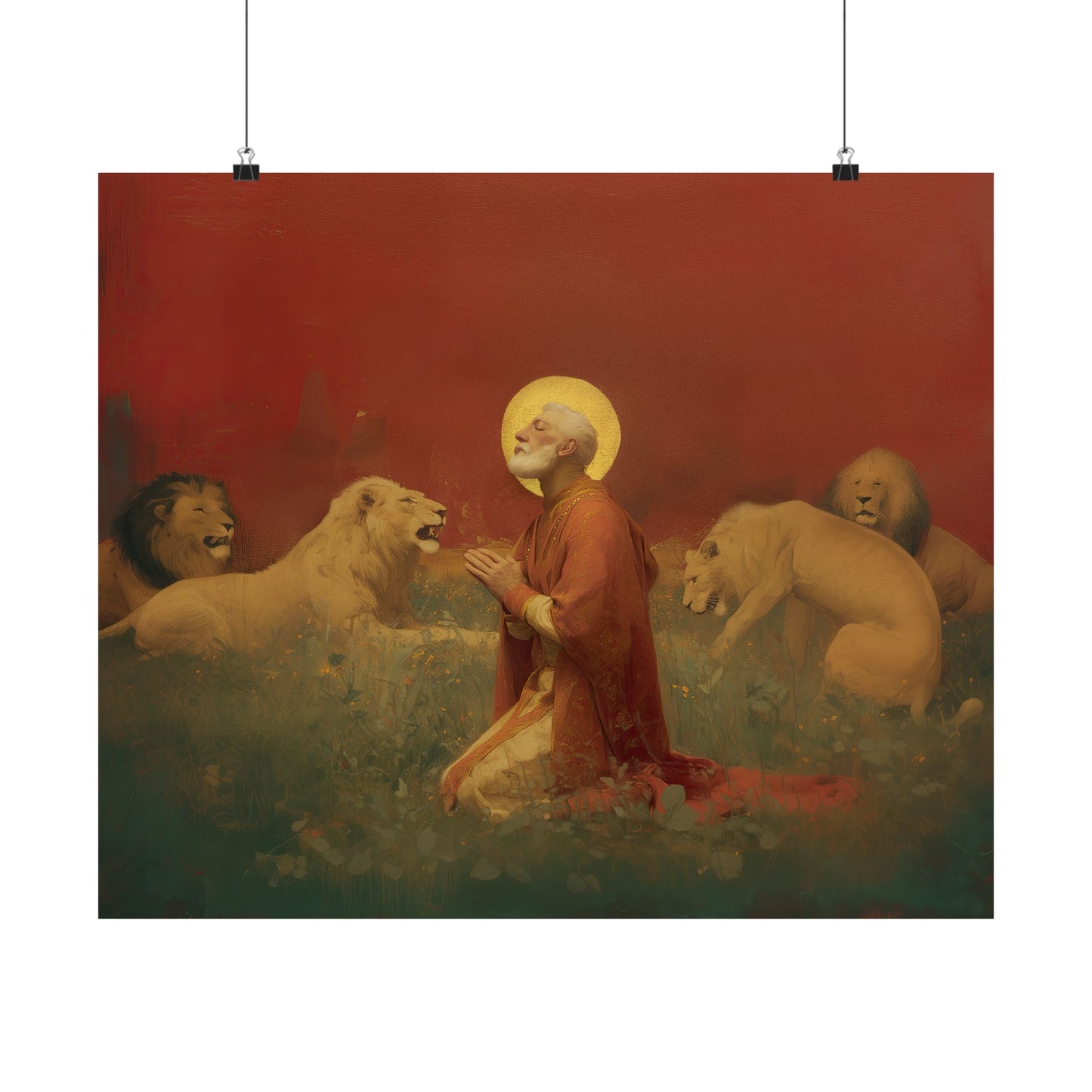 Saint Ignatius of Antioch - Sanctified Souls Print - Multiple Sizes - Premium Posters - Catholic Art - Christian Home Decor Artwork