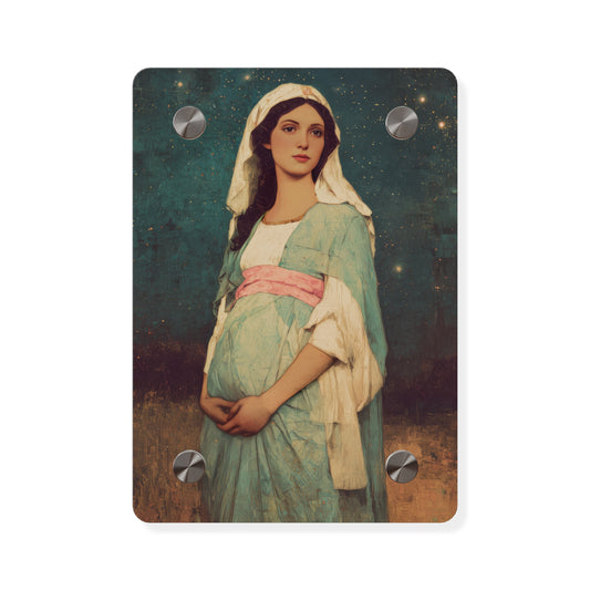 Our Lady of 'O' - Our Lady of Expectation - Mother Mary - Marian Art - Wall Art Panel - Ready to Hang Acrylic Print - Catholic Art