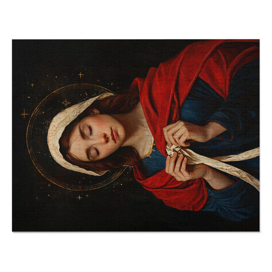 Mary Undoer of Knots - Mother Mary  - Untier of Knots - Marian Art - Puzzle - Keepsake Tin - Jigsaw Puzzle (30, 110, 252, 500,1000-Piece)