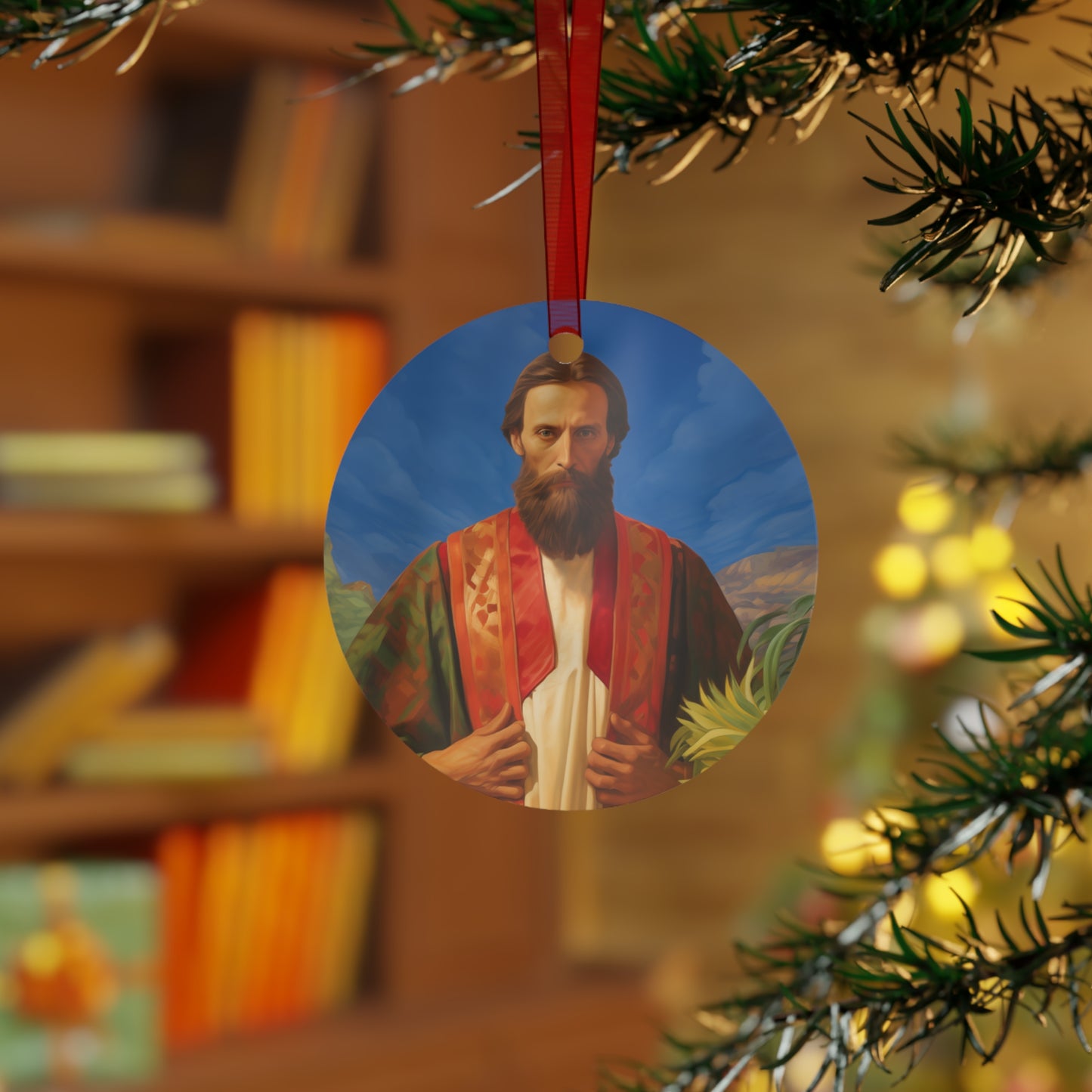 Saint John the Baptist - Religious Holiday Christmas Ornament and Keepsake - Double sided Religious Ornament