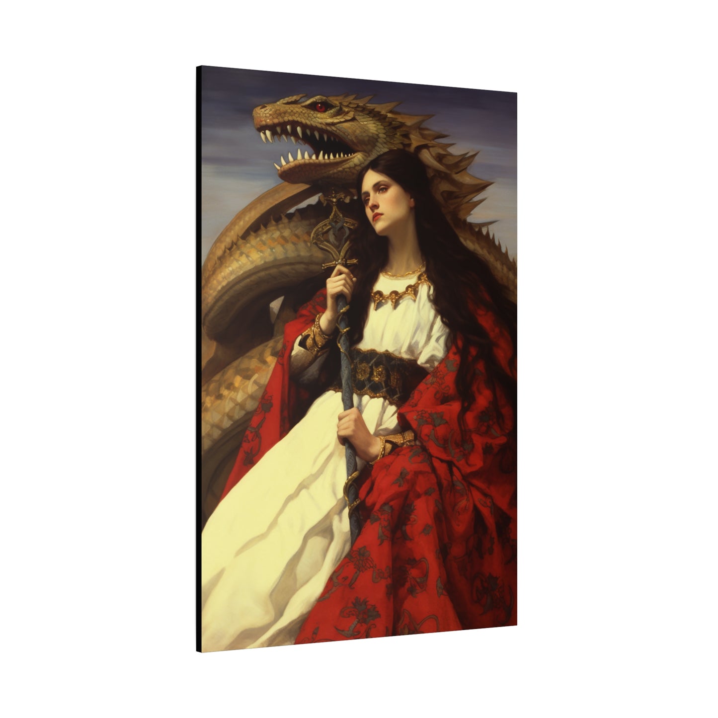Saint Martha of Bethany Canvas Print - Multiple Sizes - Catholic Home art - Museum Wrapped Canvas - Sanctified Souls Print