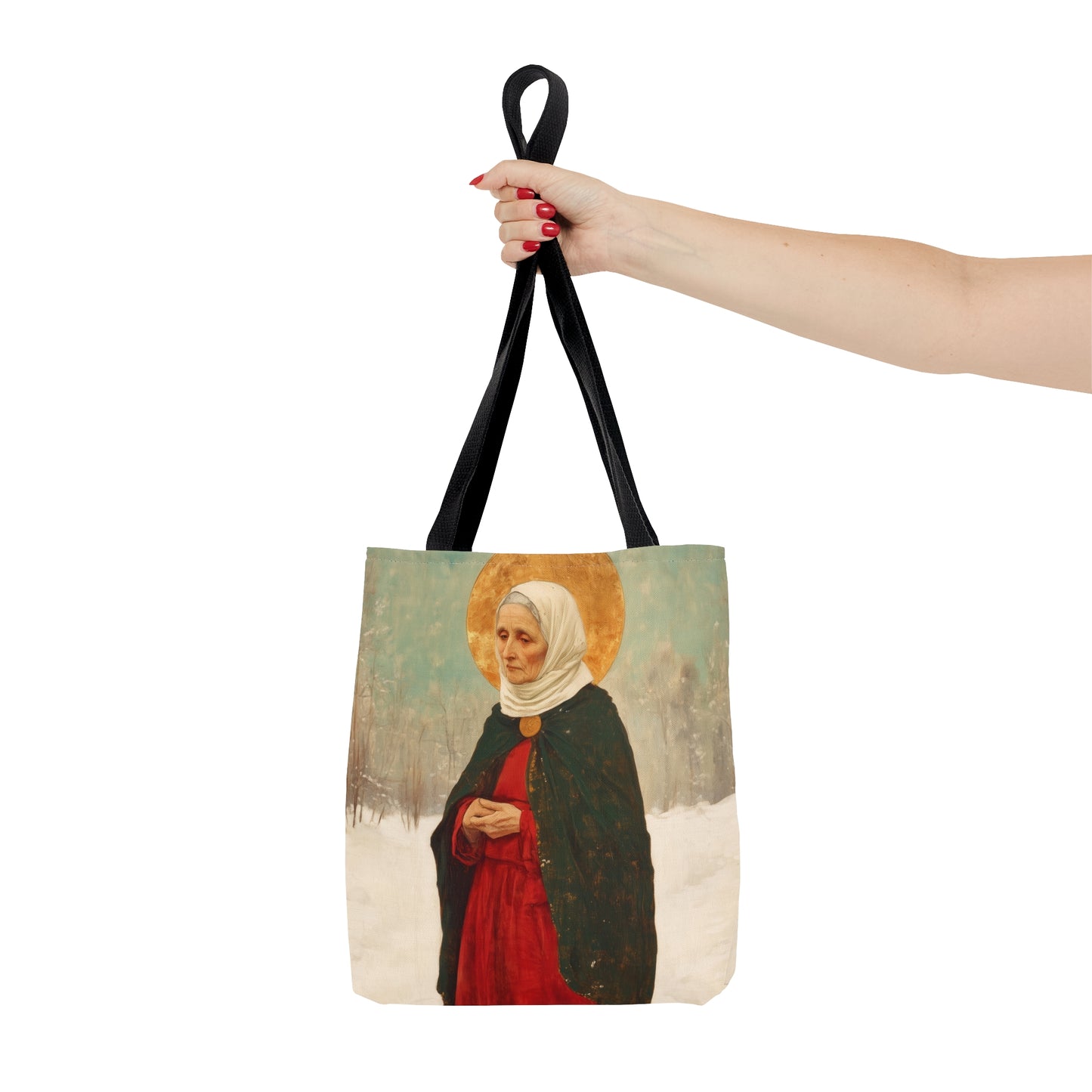 Saint Xenia - Russian Saint Art - Tote Bag - Large Medium Small Faith Art Bag - Catholic Faith Purse