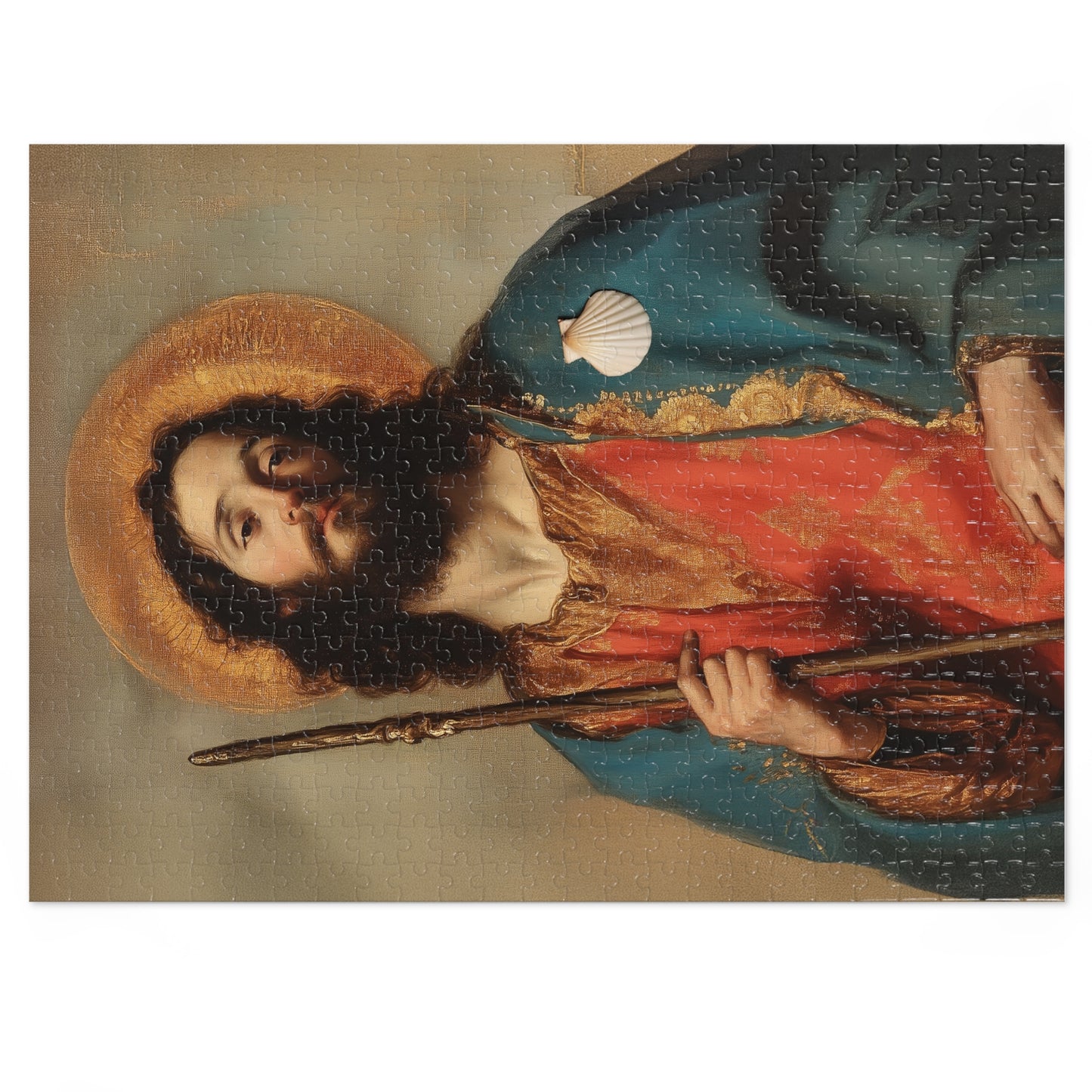 Saint James the Greater - Apostle  - Puzzle and Keepsake Tin - Religious (30, 110, 252, 500,1000) - Religious Puzzle - Gifts for Catholics