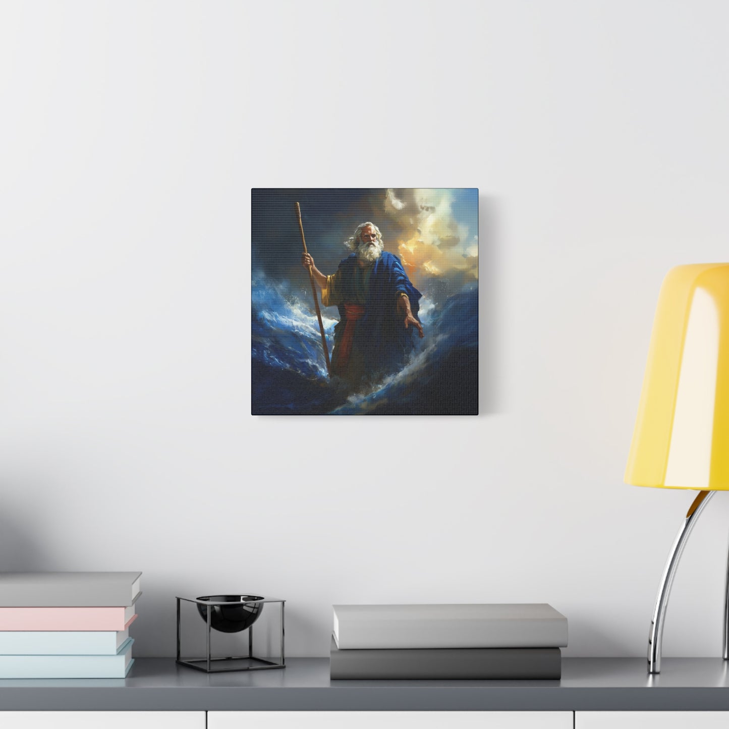 Moses Before the Trembling Sea - Gallery Wrapped Canvas - Print - Religious Art for your Home - Catholic Art