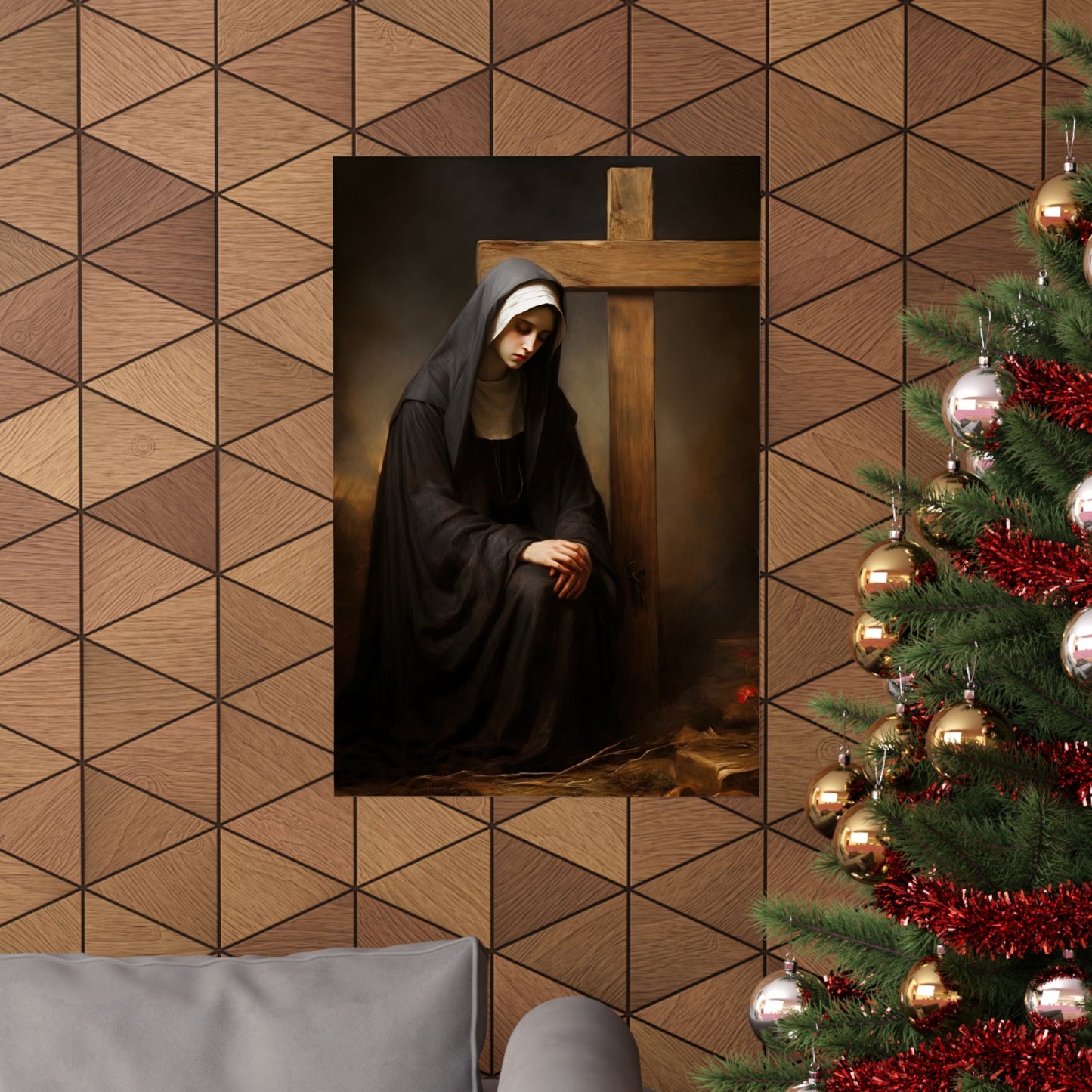 Saint Clare of Montefalco Print - Sanctified Souls Print - Multiple Sizes - Premium Matte Vertical Posters