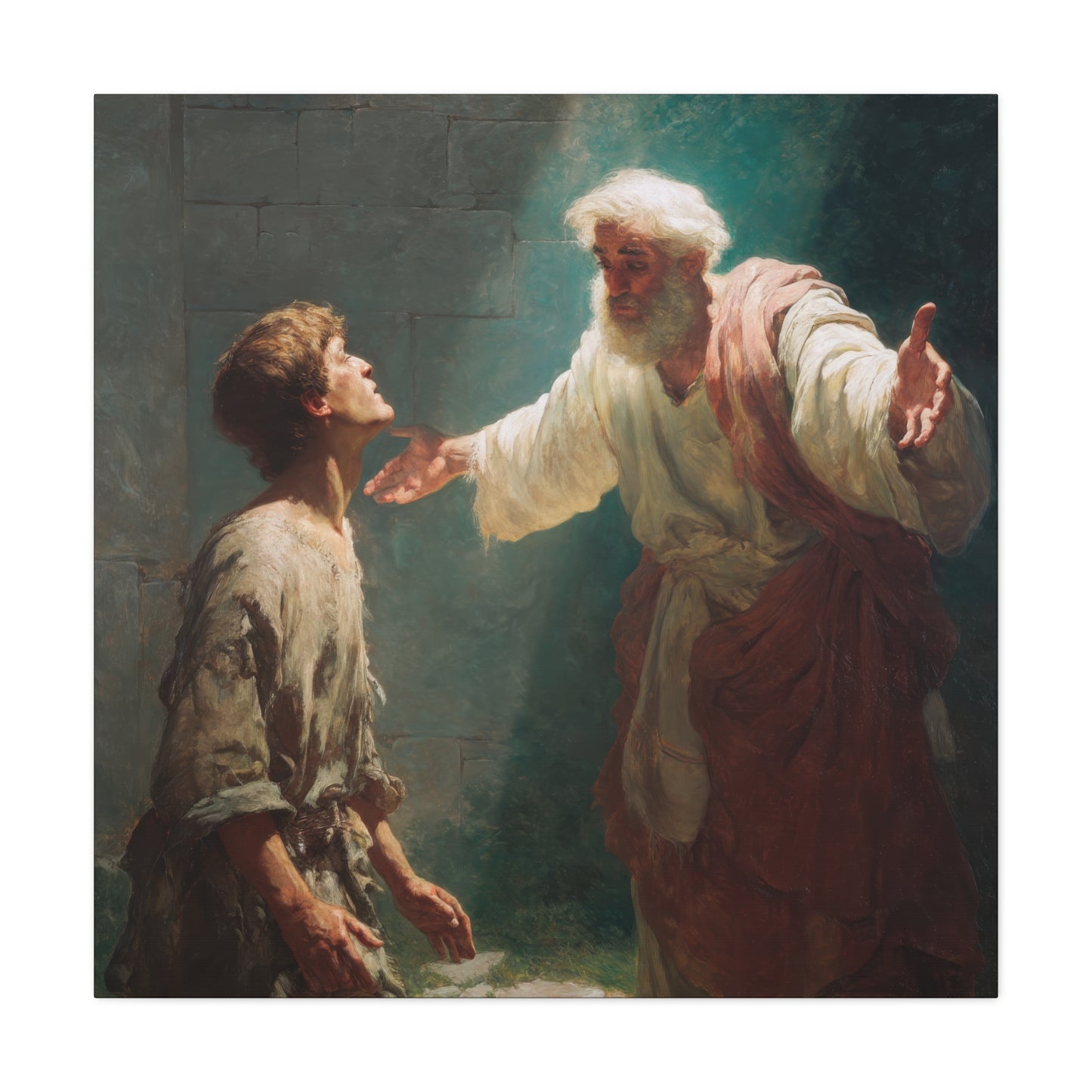 Homecoming of the Prodigal Son - Gallery Wrapped Canvas - Print - Religious Art for your Home - Catholic Art Print