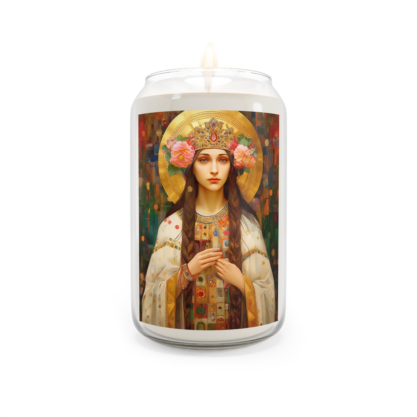 Saint Elizabeth of Hungary - Scented Prayer Candle, 13.75oz - Tall Size - Religious Prayer Candle - Catholic Art