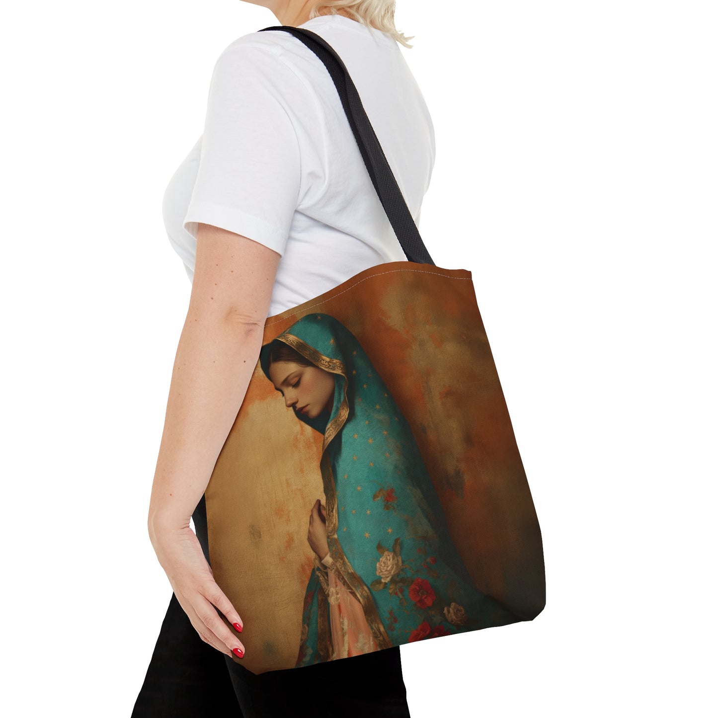 Our Lady of Guadalupe - Tote Bag - Large Medium Small Faith Art Bag - Catholic Faith Purse