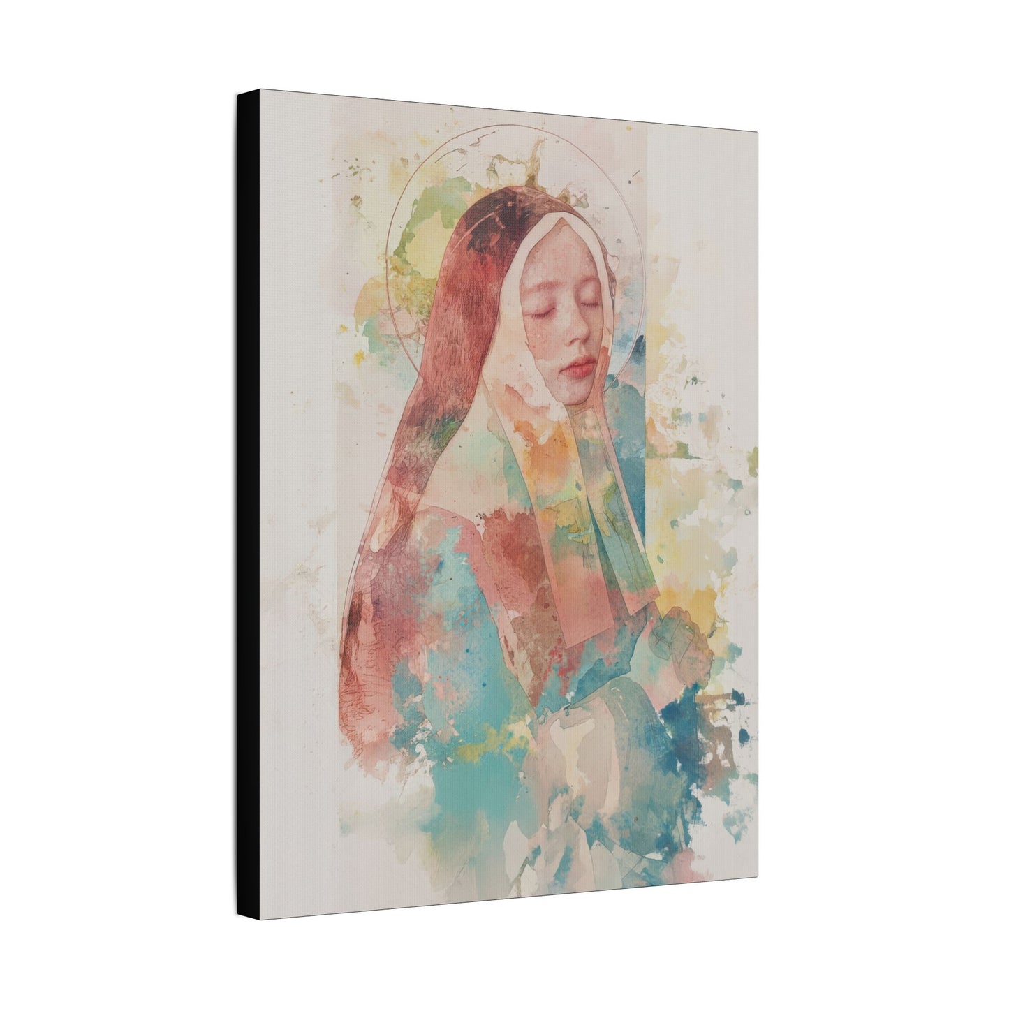 Saint Bernadette - Museum Wrapped Canvas - Sanctified Souls Print - Religious Art for your Home