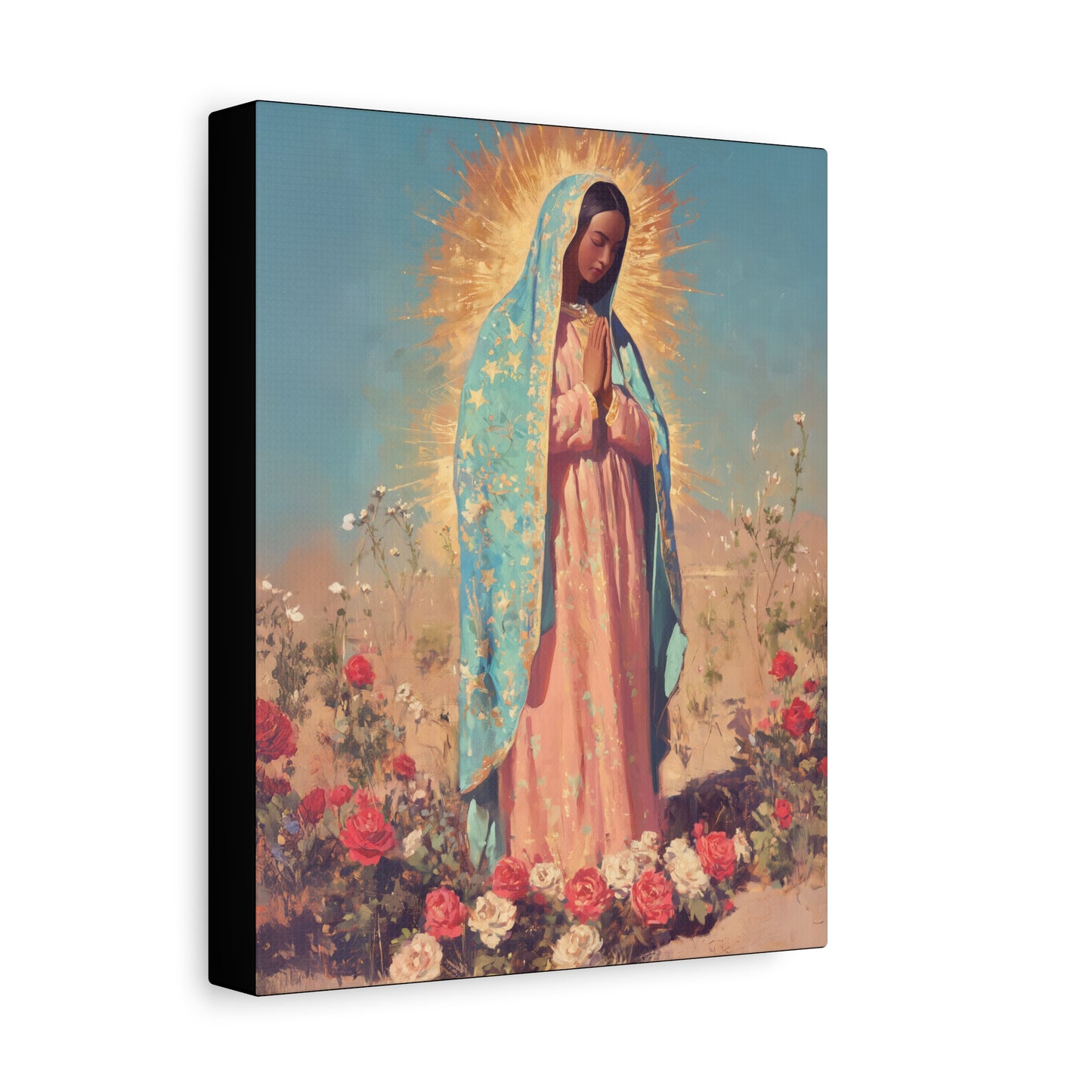 Our Lady of Guadalupe - Gallery Wrapped Canvas - Print - Religious Art for your Home - Catholic Art