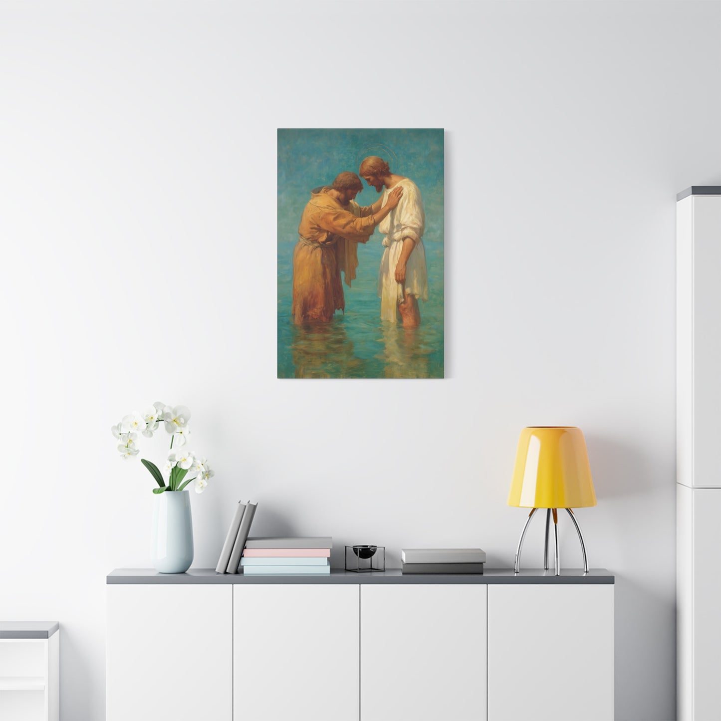 Saint John the Baptist, Servant of the Dawn - Museum Wrapped Canvas - Print - Religious Art for your Home - Christian print - Prayer Room