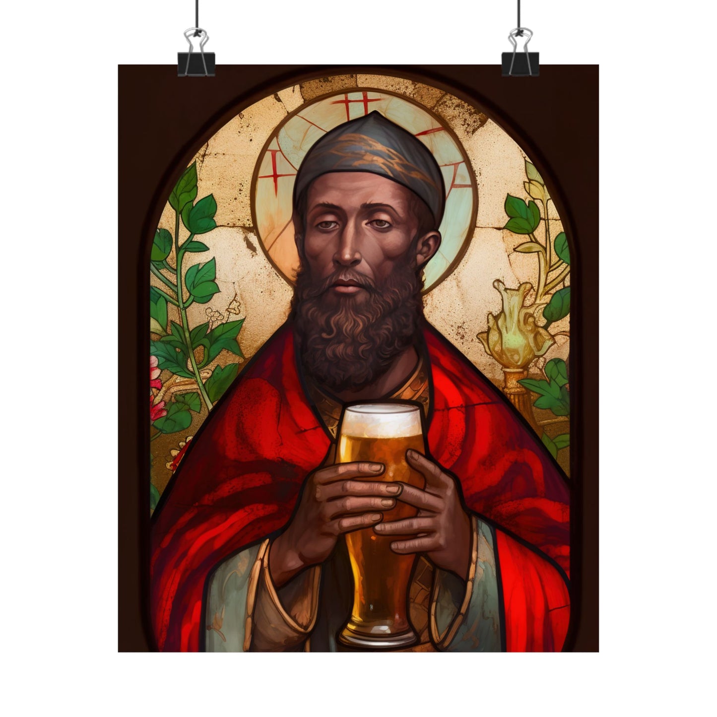 Saint Augustine of Hippo - Sanctified Souls Print - Multiple Sizes - Premium Matte Vertical Posters