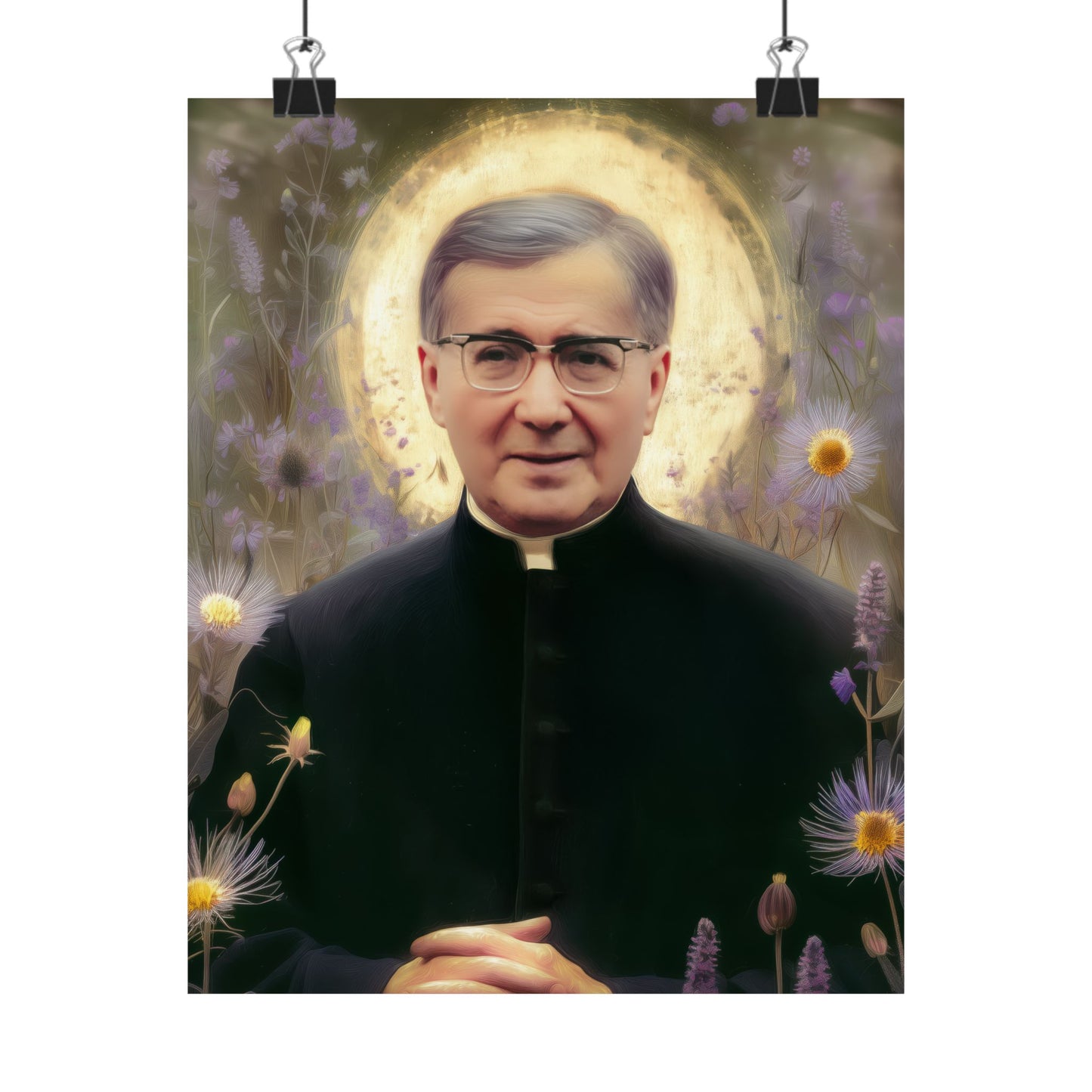 Saint Josemaría Escrivá - Sanctified Souls Print - Multiple Sizes - Premium Matte Vertical Posters