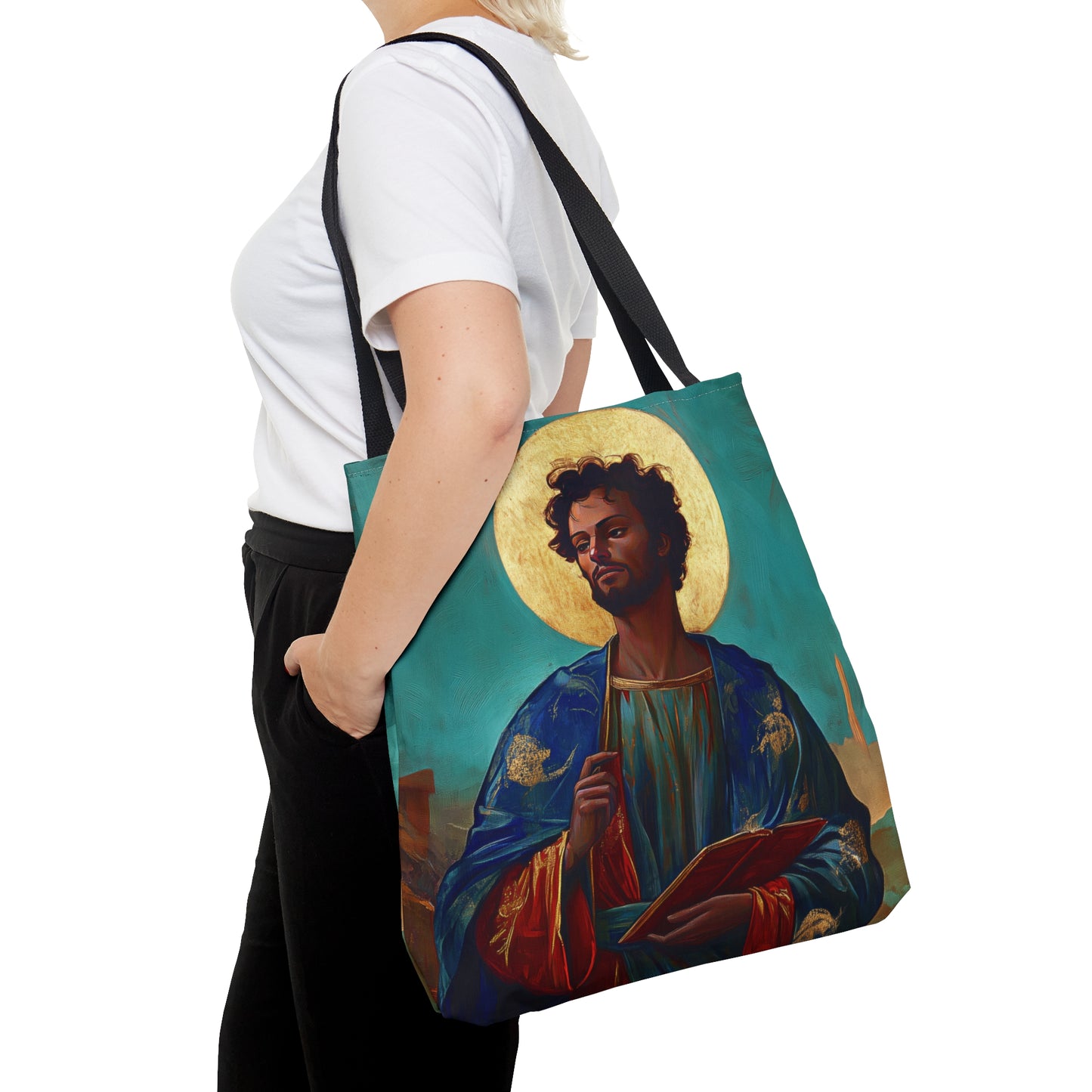Saint Addal Tote Bag - Large Medium Small Faith Art Bag - Catholic Faith Purse - Religious - Prayer Bag - Devotional Purse