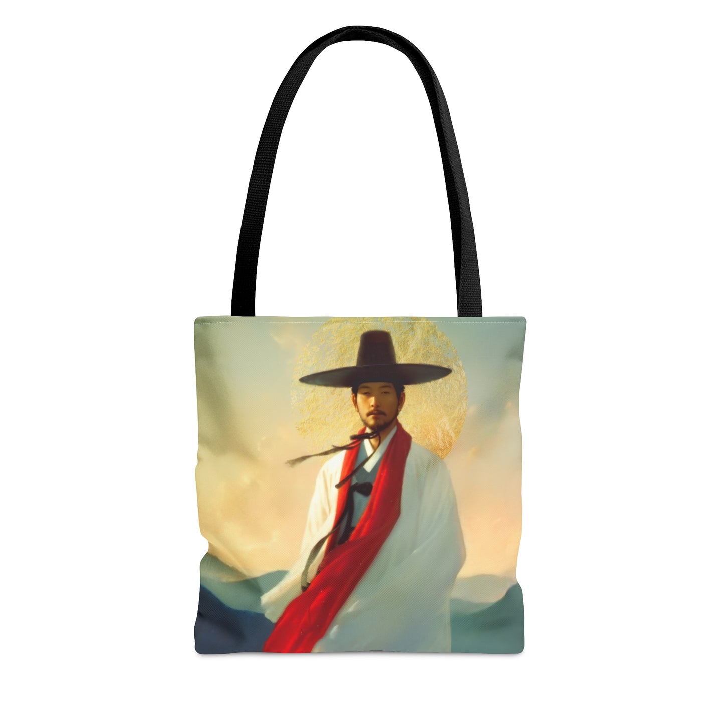 Saint Andrew Kim Taegon - Tote Bag - Large Medium Small Faith Art Bag - Bible Study Faith Purse - Double Sided Prayer Tote - Catholic Saint