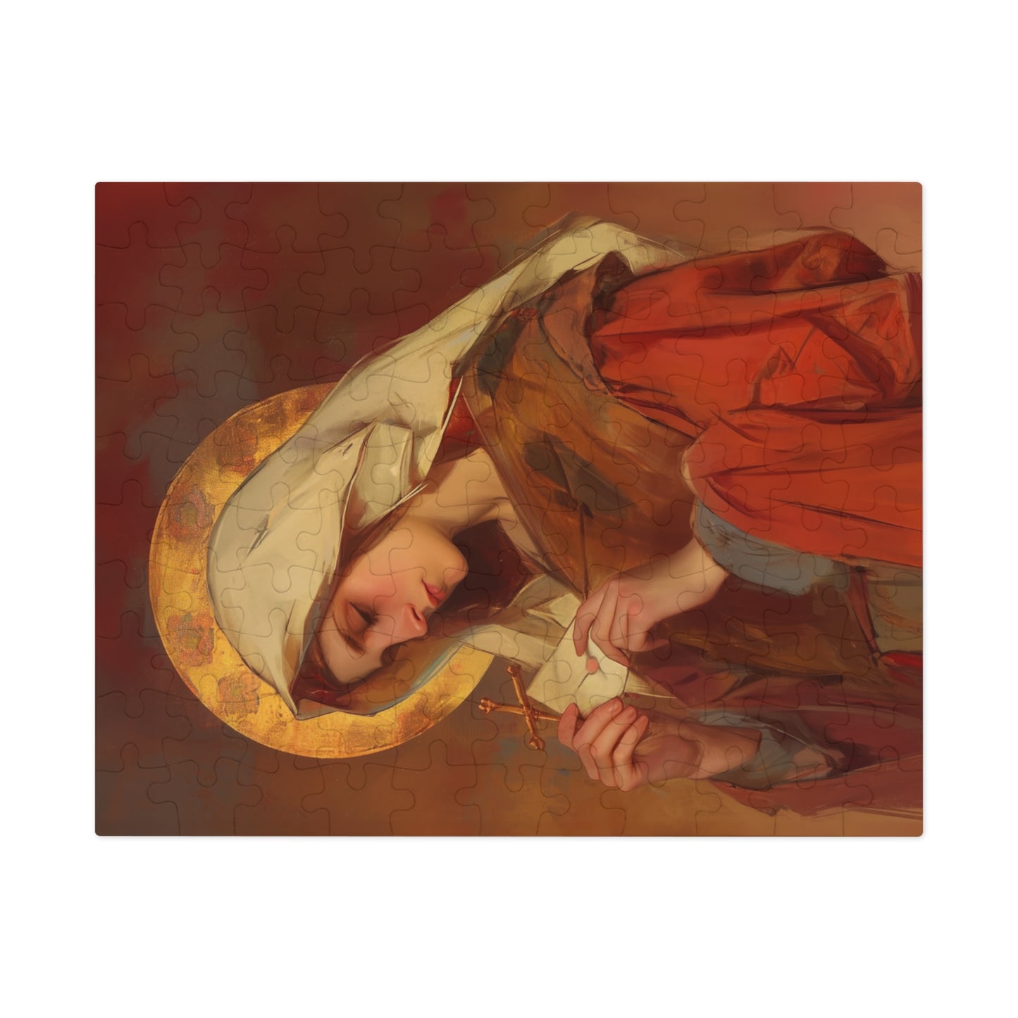 Saint Phoebe  - Puzzle and Keepsake Tin - Religious (30, 110, 252, 500,1000) - Religious Puzzle - Gifts for Catholic Families