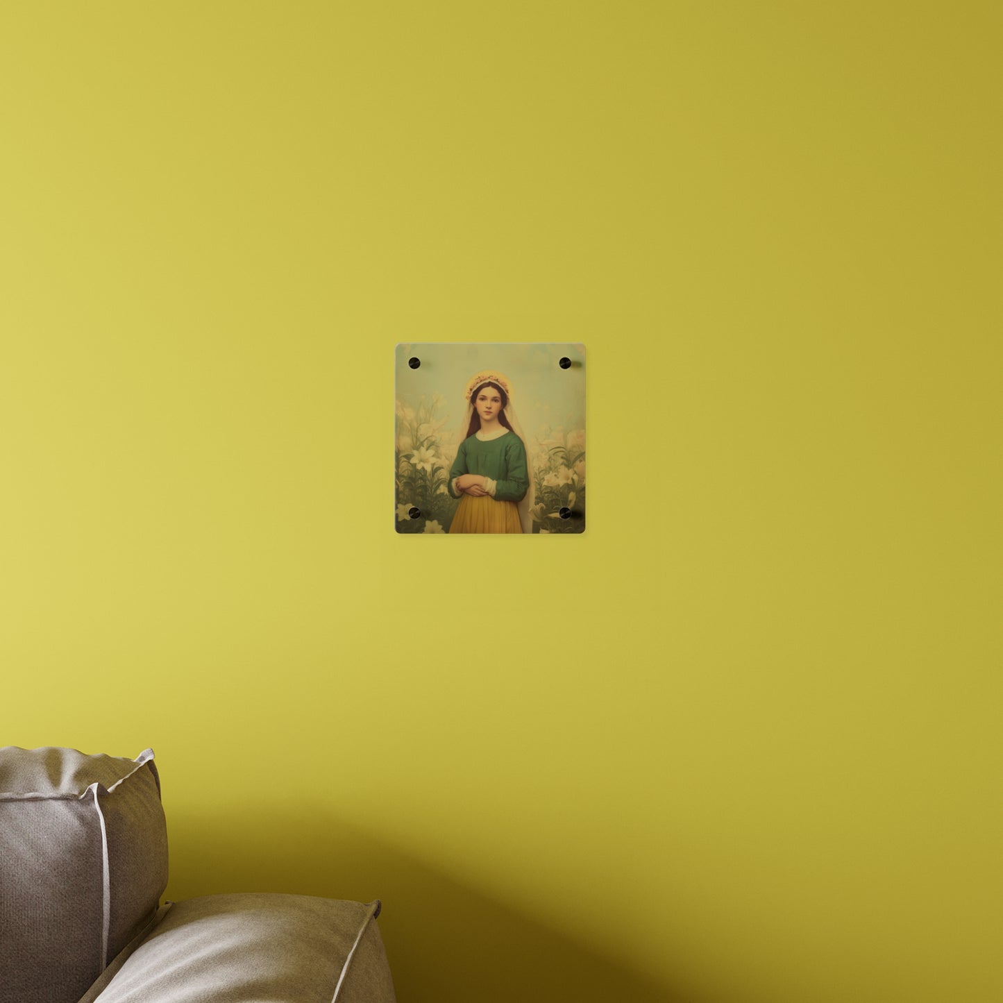 Saint Maria Goretti Wall Art Panel - Ready to Hang Acrylic Print - Catholic Saint Art - Patron Saint Print - No Frame needed