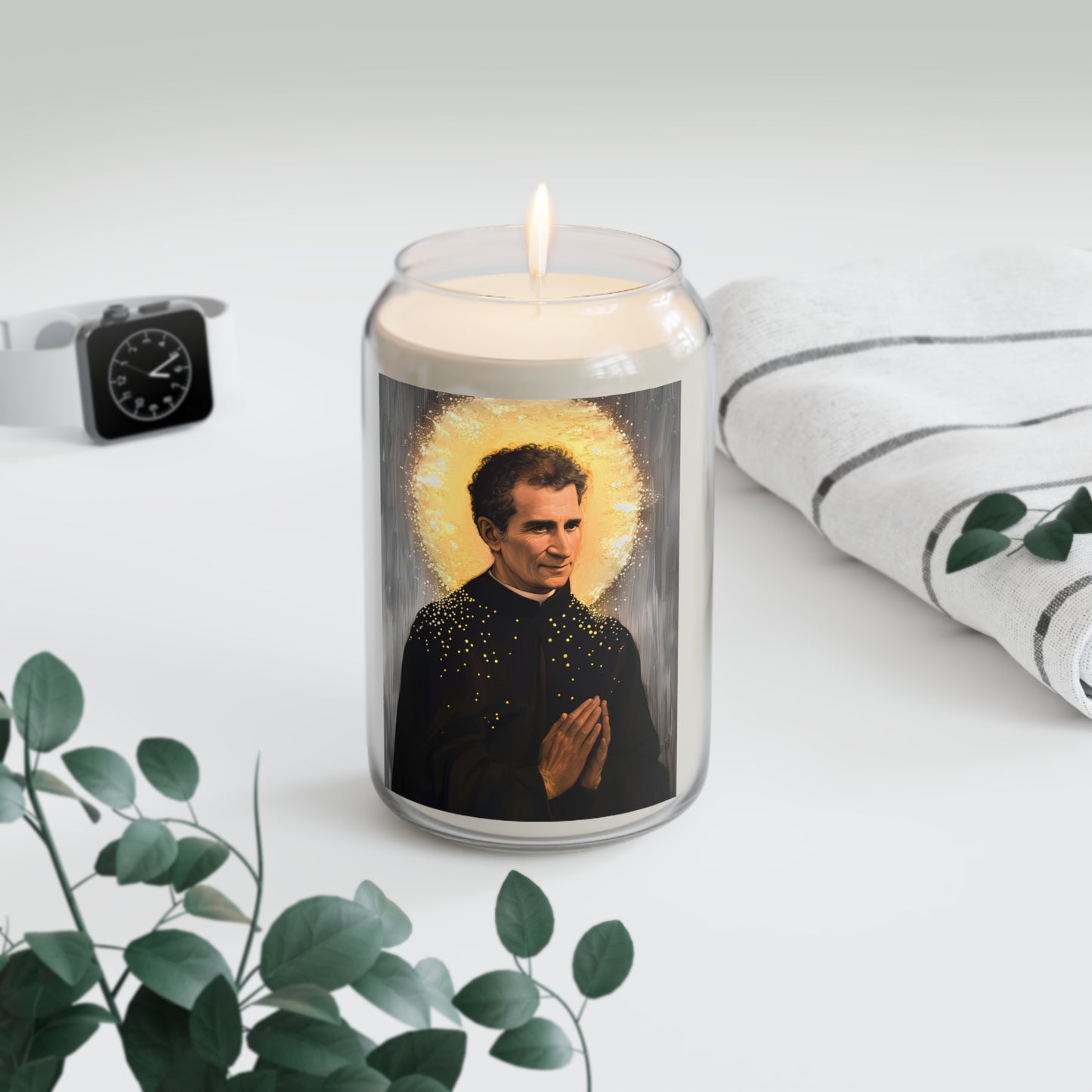 Saint John Bosco / Don Bosco - Scented Prayer Candle, 13.75oz - Tall Size - Religious Prayer Candle - Catholic Art