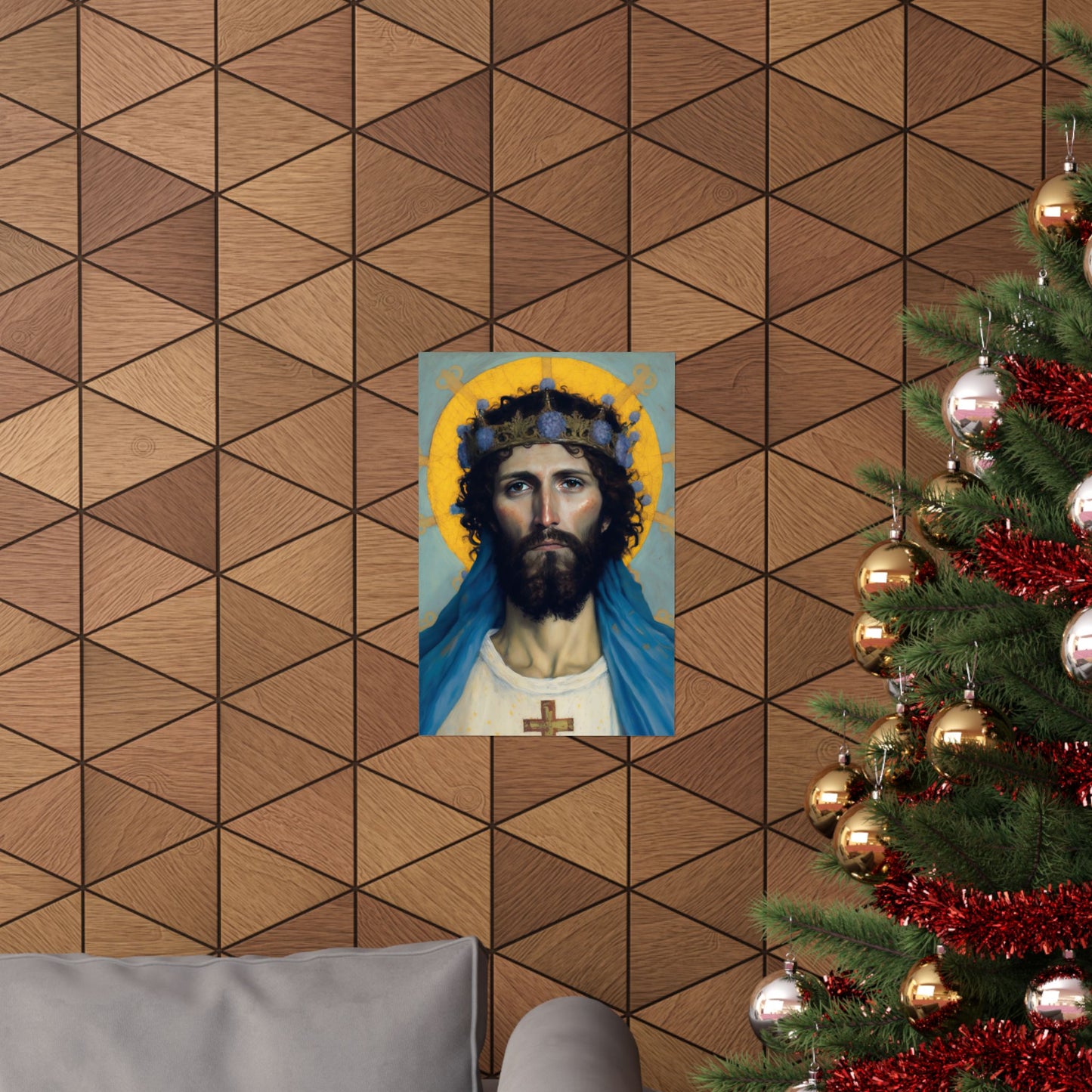 Portrait of Christ our Lord - Print - Sanctified Souls Print - Multiple Sizes - Premium Matte Vertical Posters - Christ our Lord Print