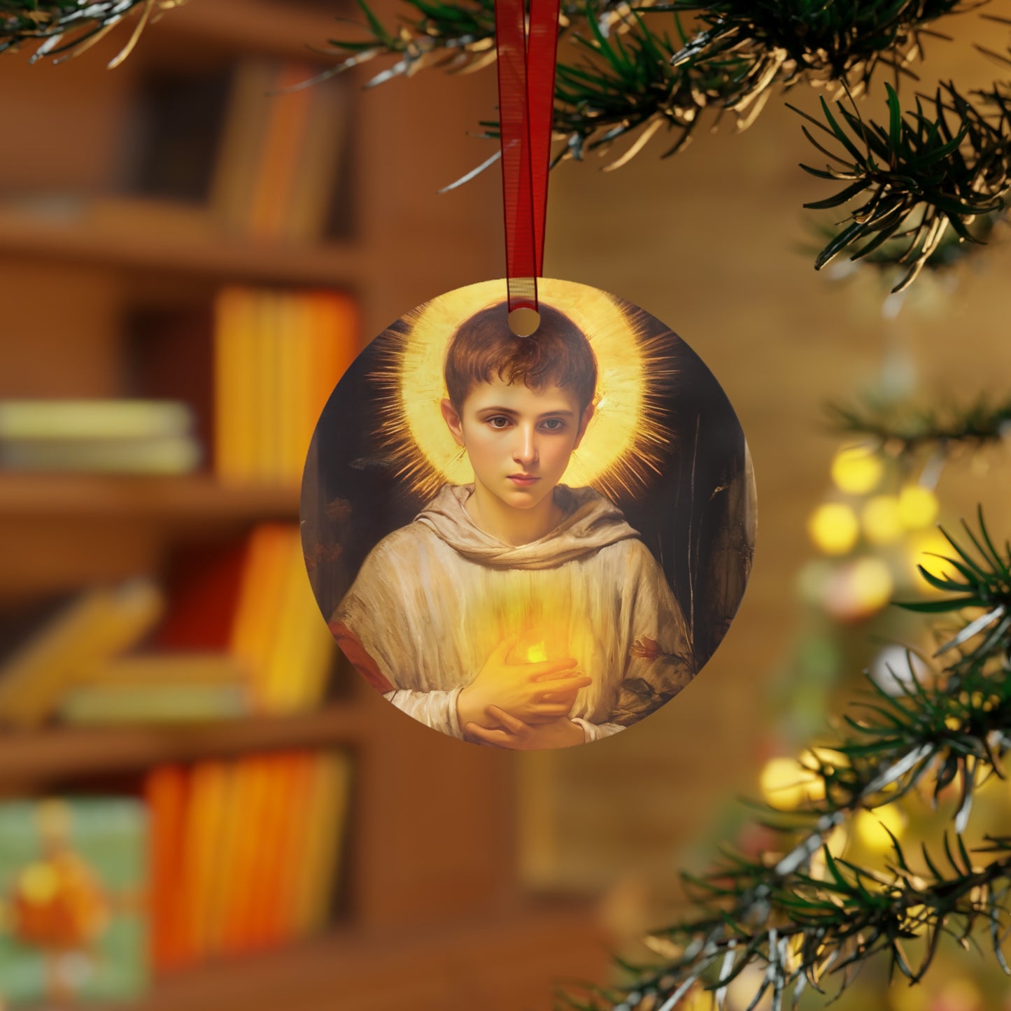 Saint Tarcisius - Religious Holiday Christmas Ornament and Keepsake - Double sided Keepsake Religious Ornament