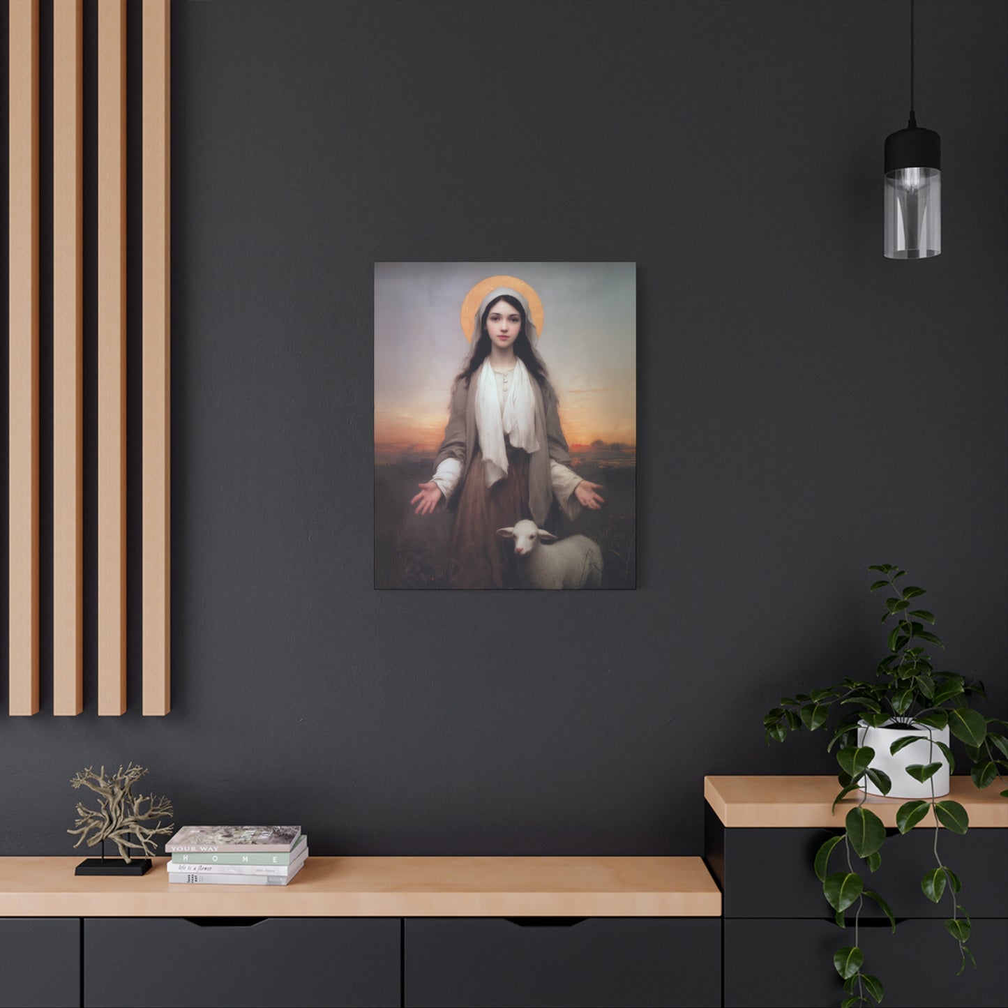 Saint Germaine Cousin - Gallery Wrapped Canvas - Print - Religious Art for your Home - Catholic Art